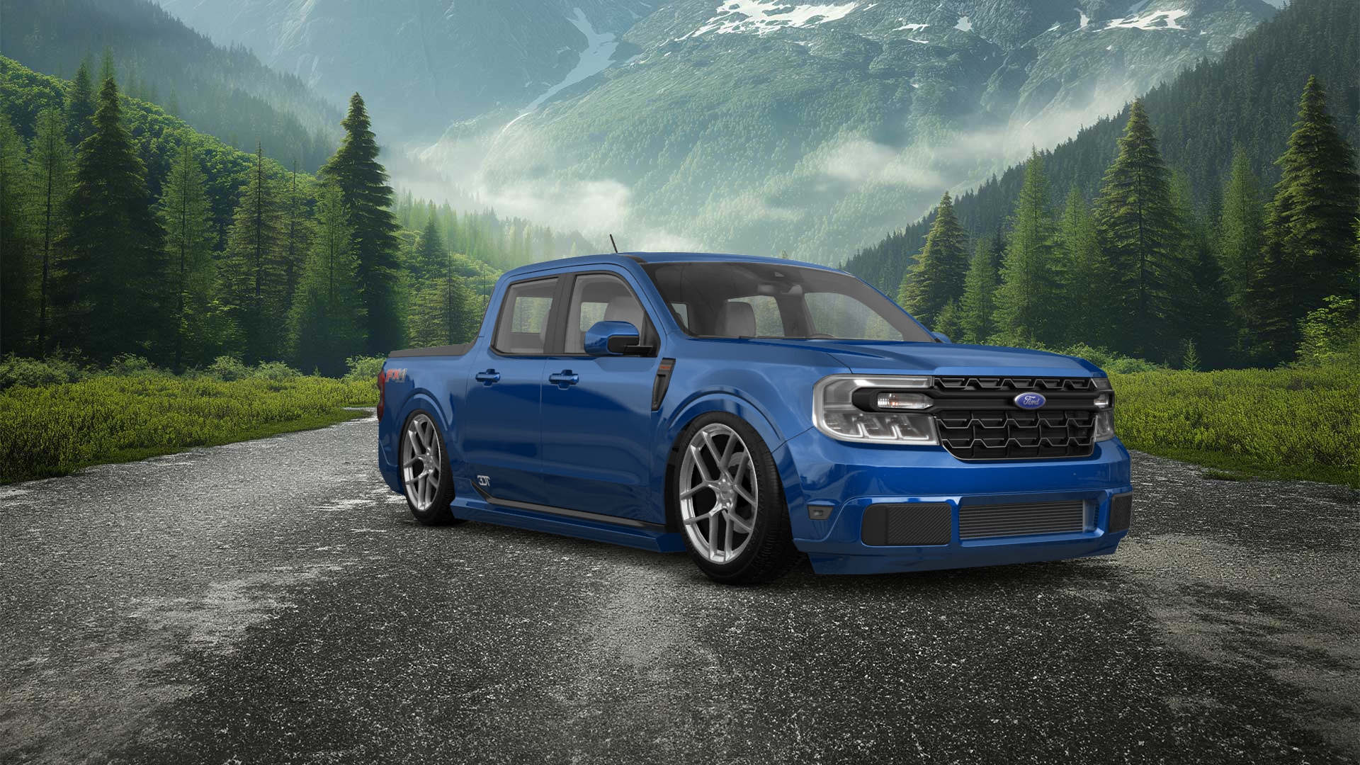 Ford Maverick 4 Door pickup truck 2022 tuning