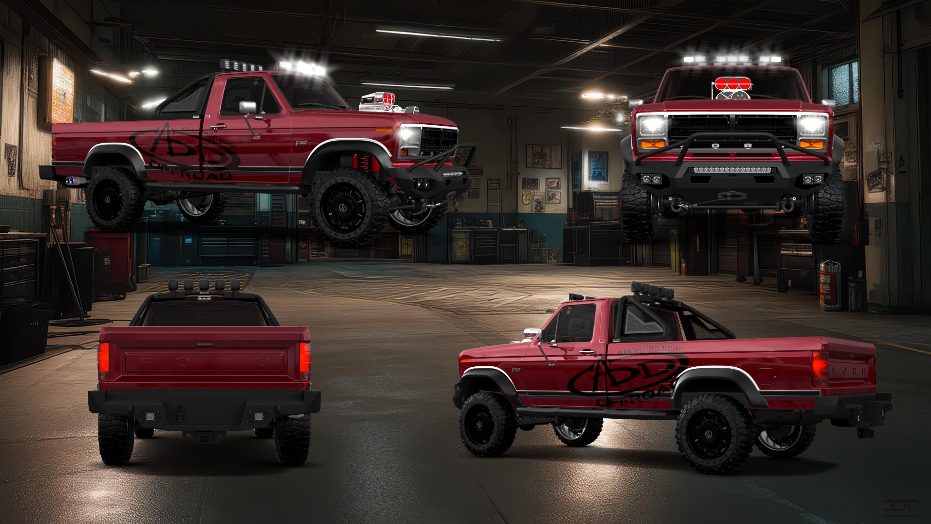 Ford F-150 2 Door pickup truck 1986 tuning