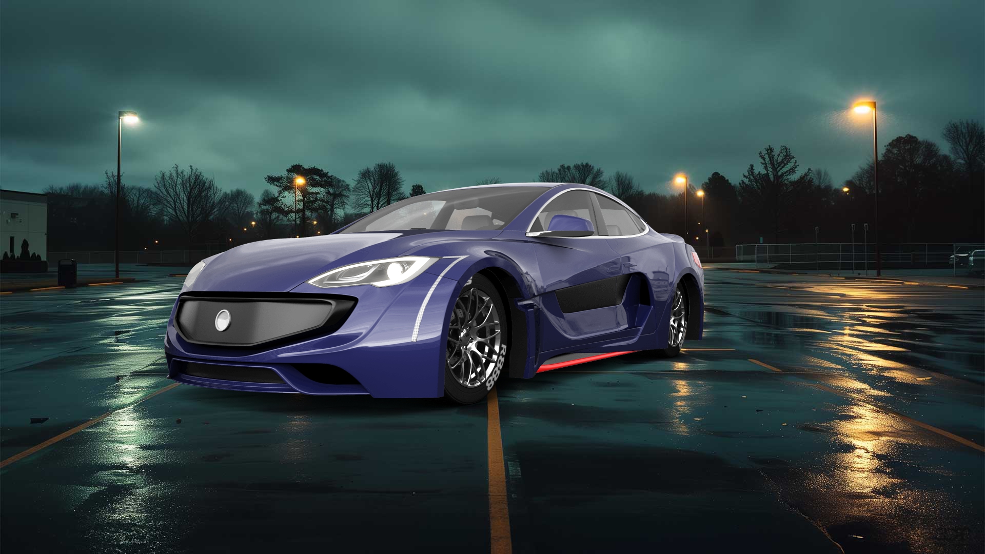 Tesla Model S 5 Door Liftback 2013 tuning