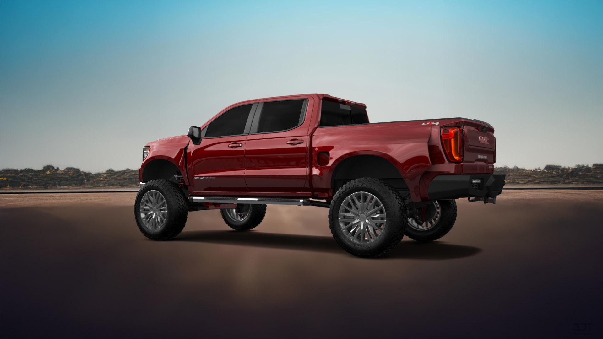 GMC Sierra 1500 Crew Cab 5.8 ft box 4 Door pickup truck 2023 tuning