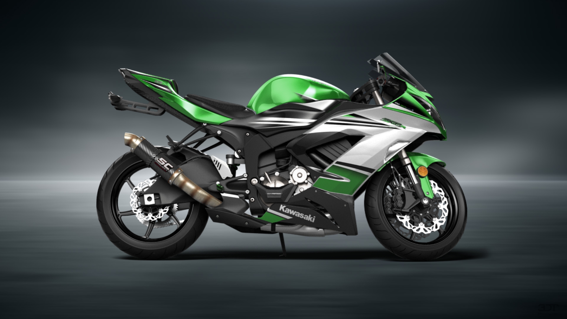 Kawasaki Ninja ZX 6R Sport Bike 2015 tuning