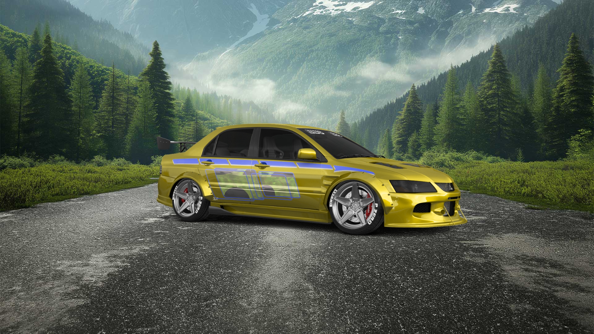 Mitsubishi Lancer Evo IX 4 Door Saloon 2005 tuning