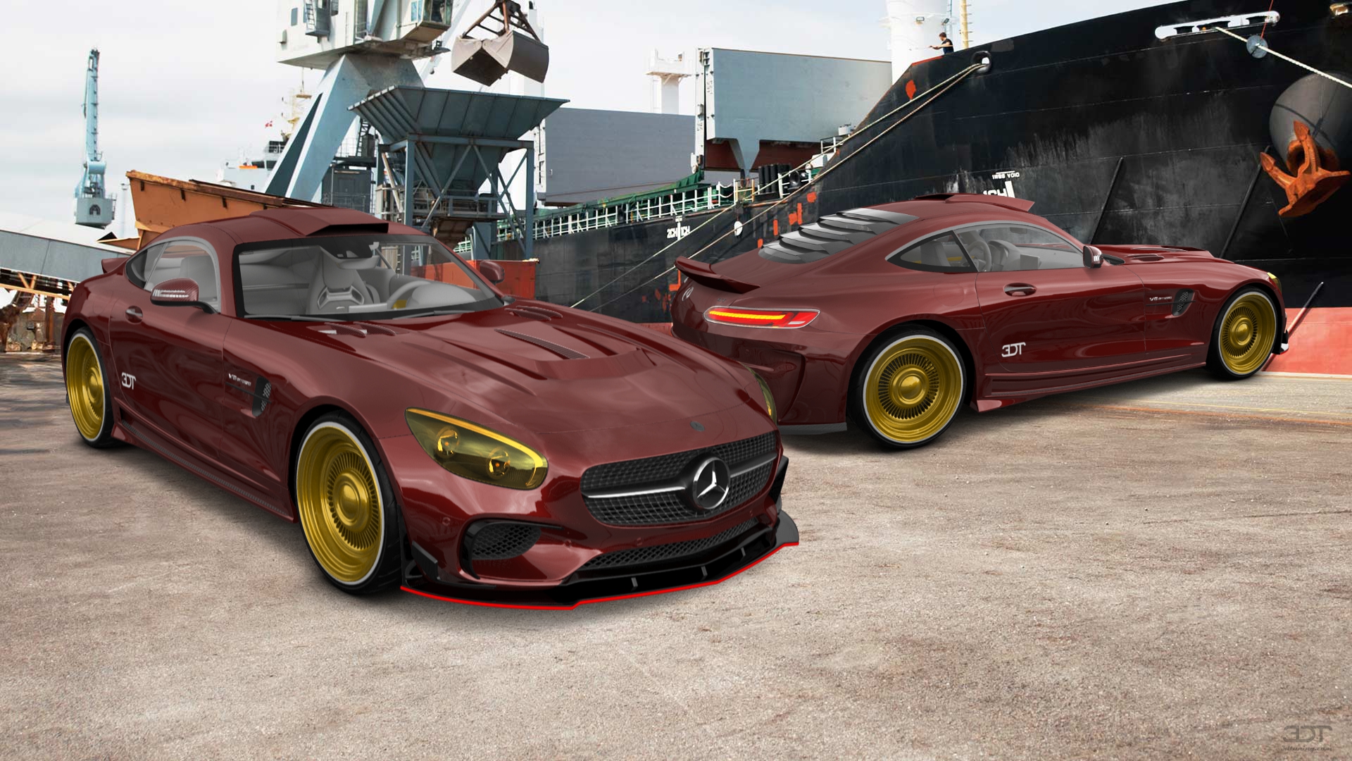 Mercedes AMG GT 2 door fastback coupe 2015 tuning