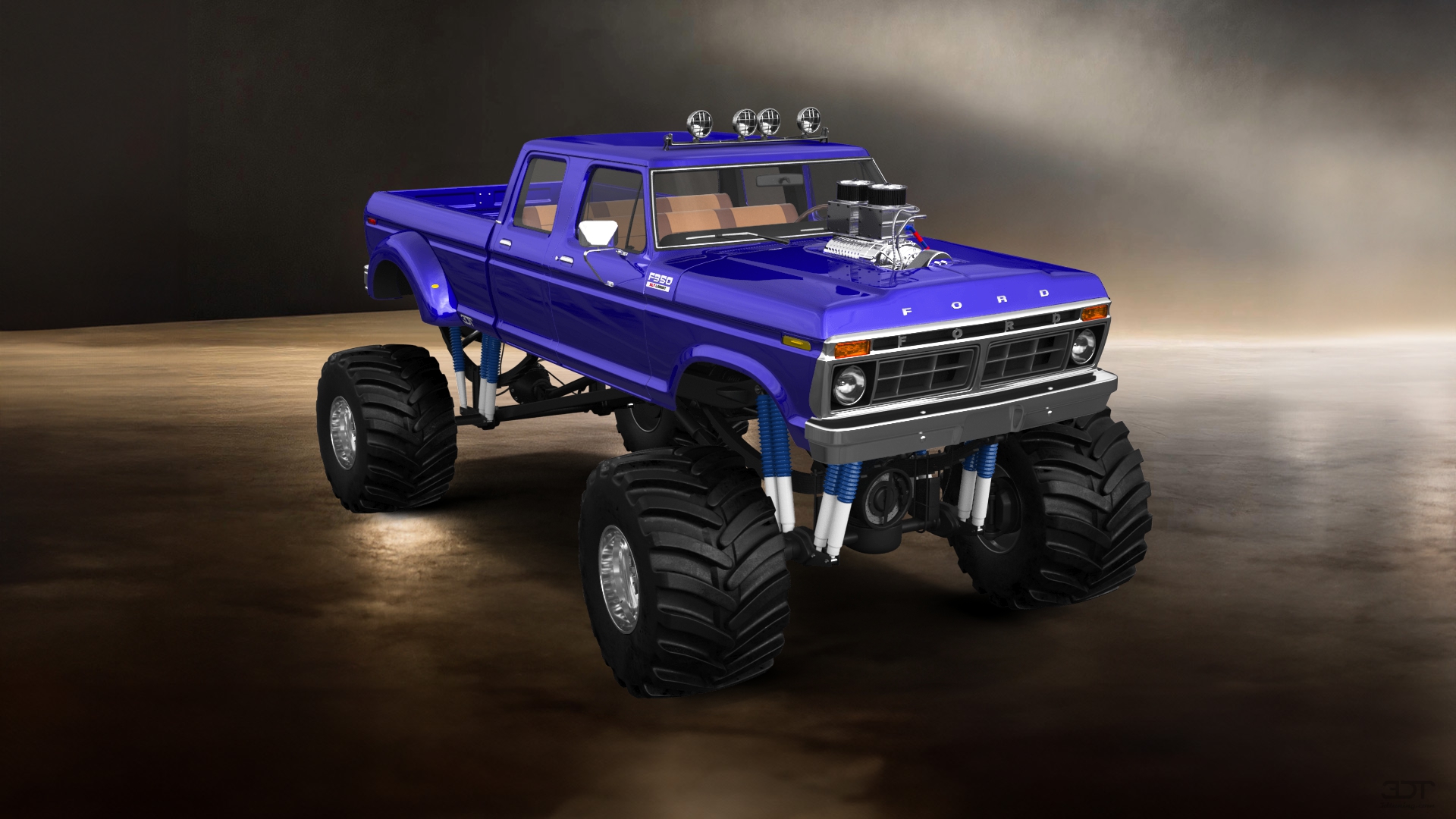 Ford F-350 Dually 4 Door pickup truck 1973 tuning