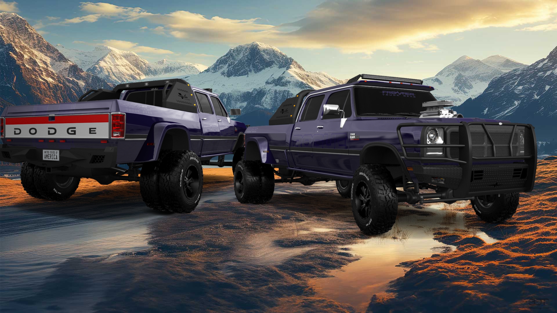 Dodge Ram 350 4 Door pickup truck 1991 tuning