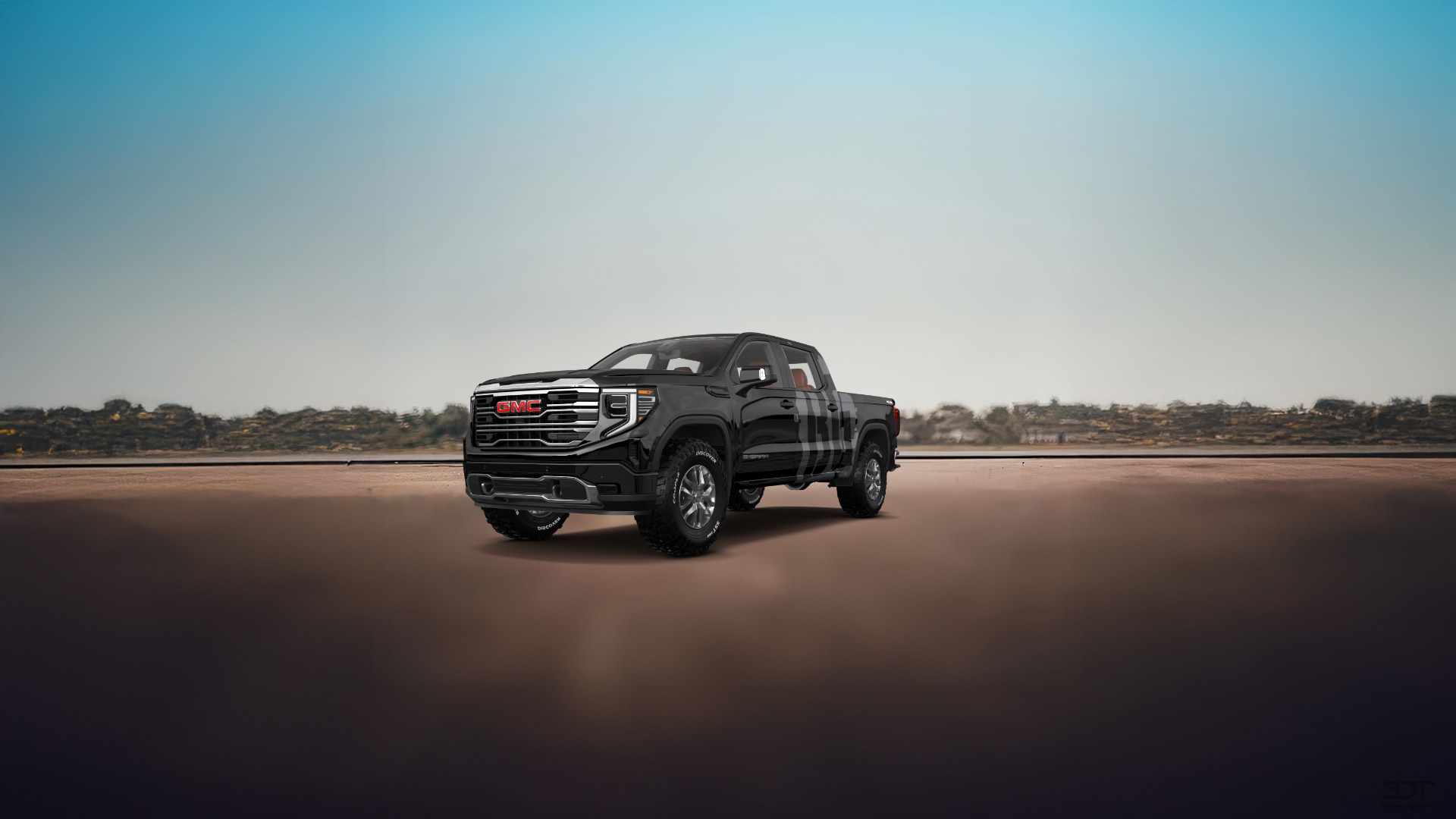 GMC Sierra 1500 Crew Cab 5.8 ft box 4 Door pickup truck 2023 tuning