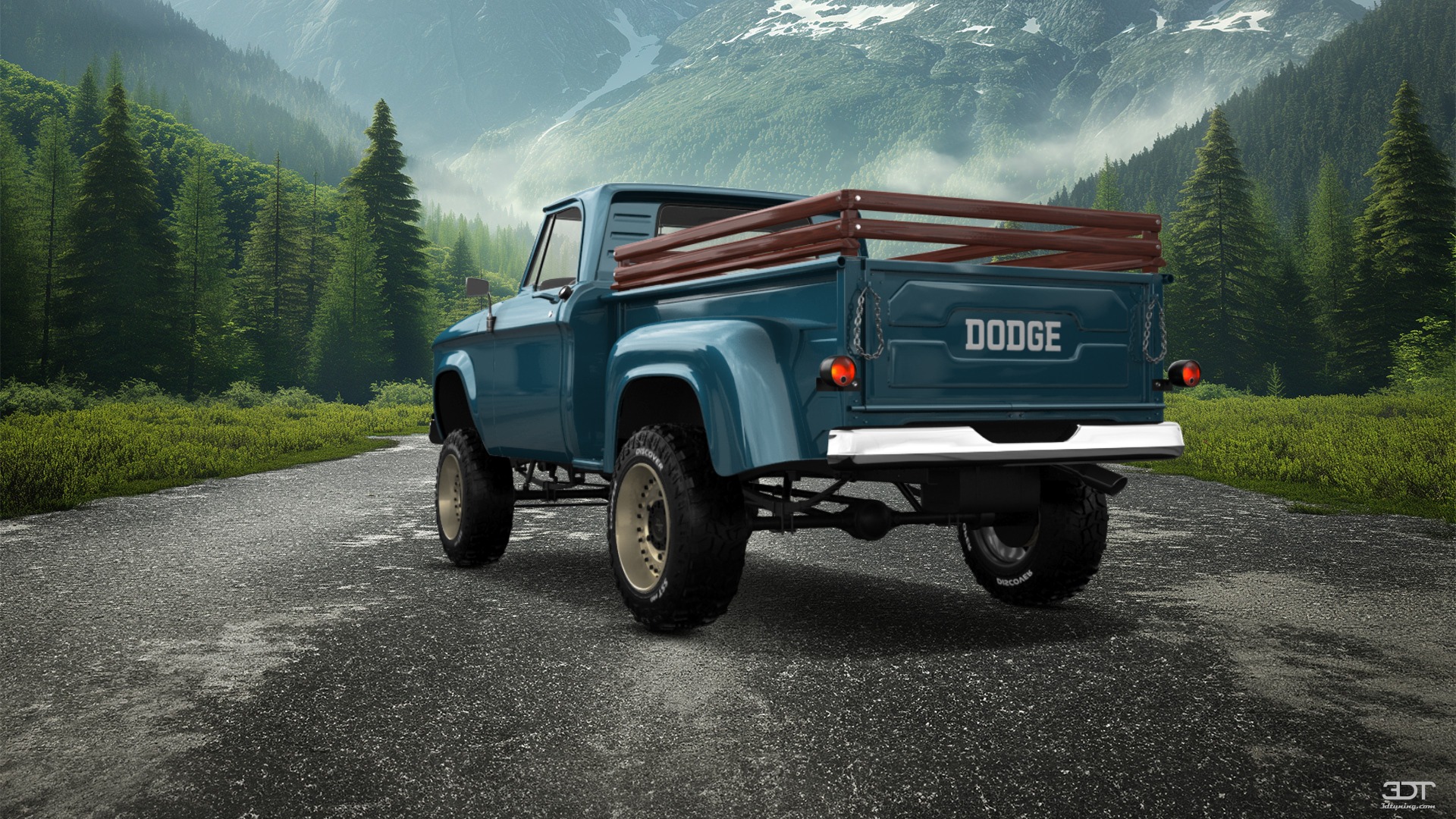 Dodge D-100 Stepside 2 Door pickup truck 1961