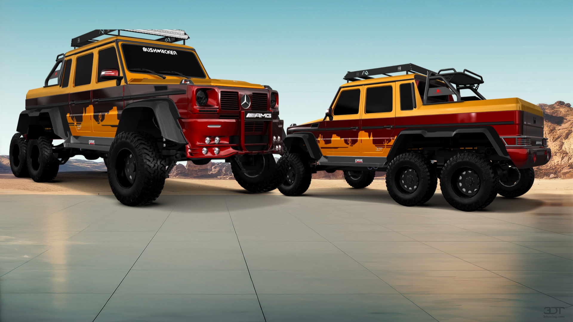 Mercedes G 63 AMG 6x6 4 Door pickup truck 2013 tuning