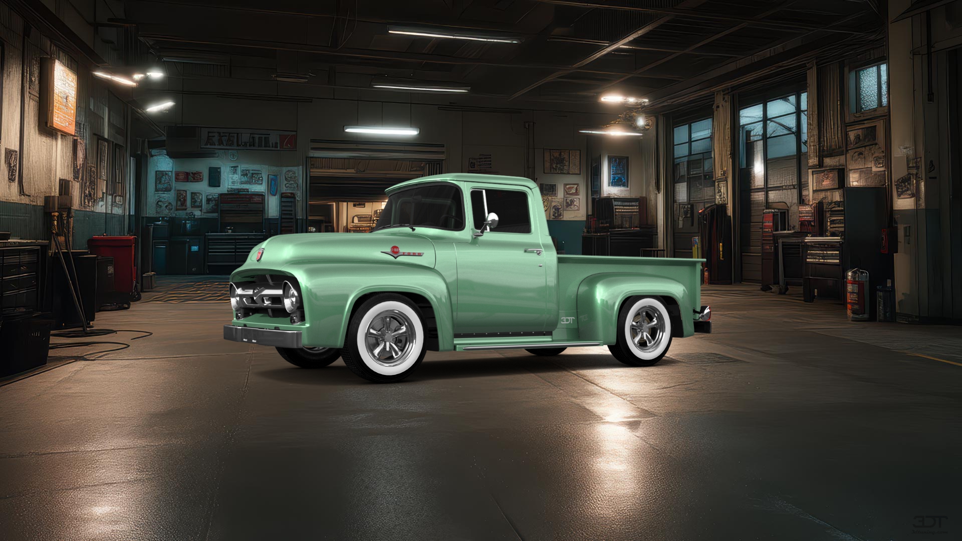 Ford F-100 2 Door truck 1956 Images