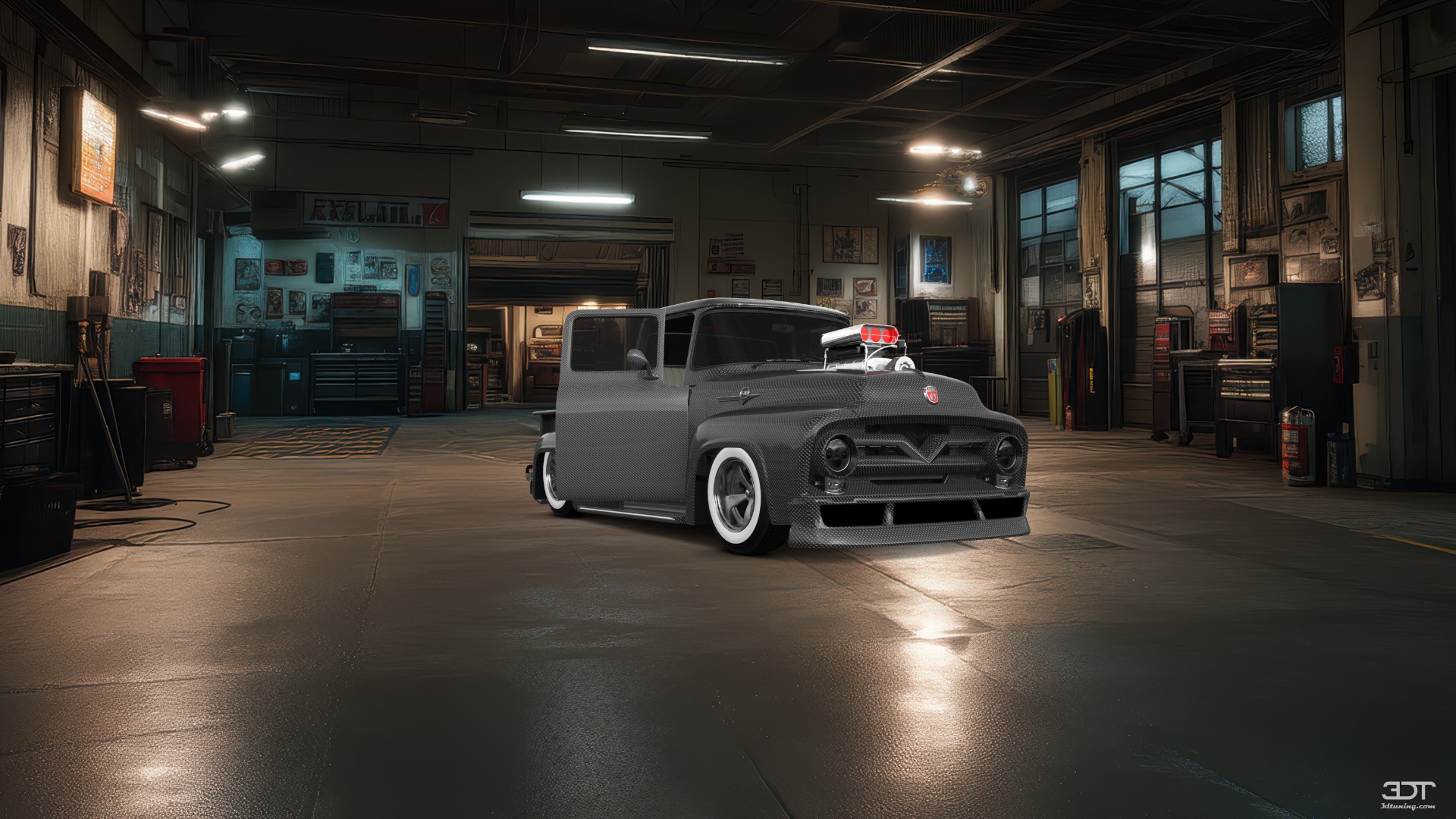 Tuning Ford F-100 2 Door truck 1956