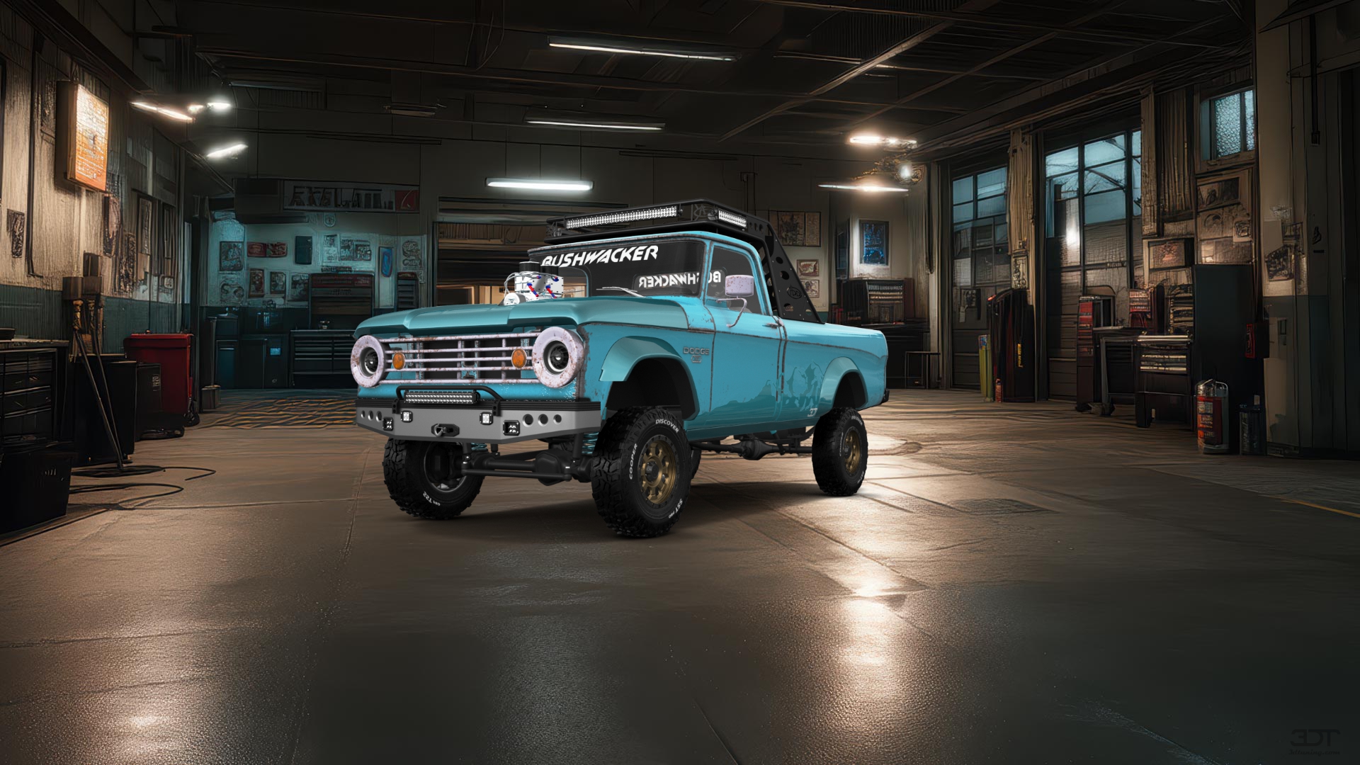 Dodge Power Wagon W200 2 Door pickup truck 1966 tuning