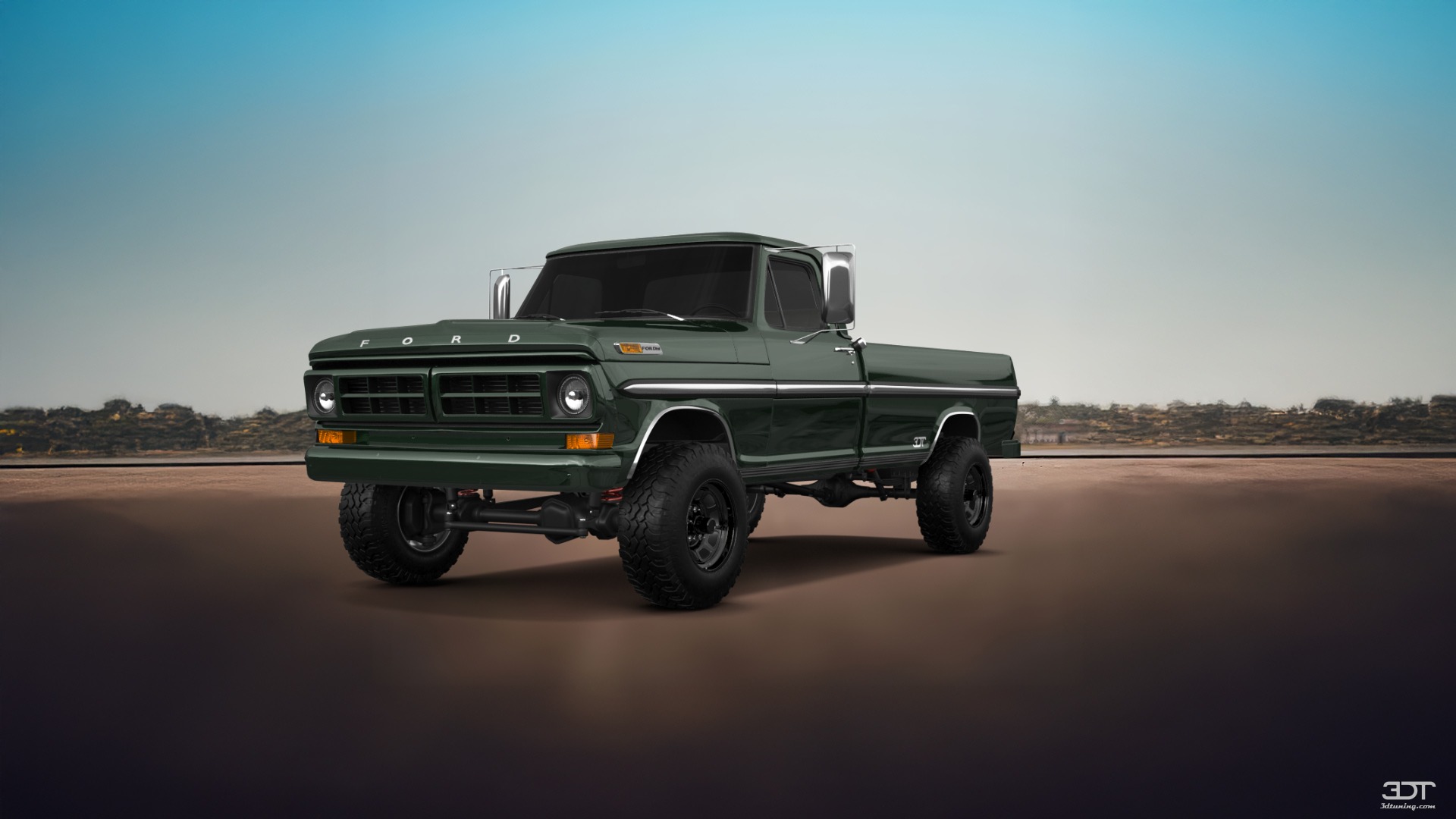 Ford F-250 2 Door pickup truck 1971 tuning