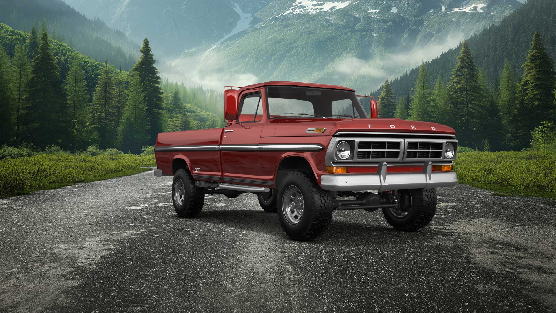 Ford F-250 2 Door pickup truck 1971
