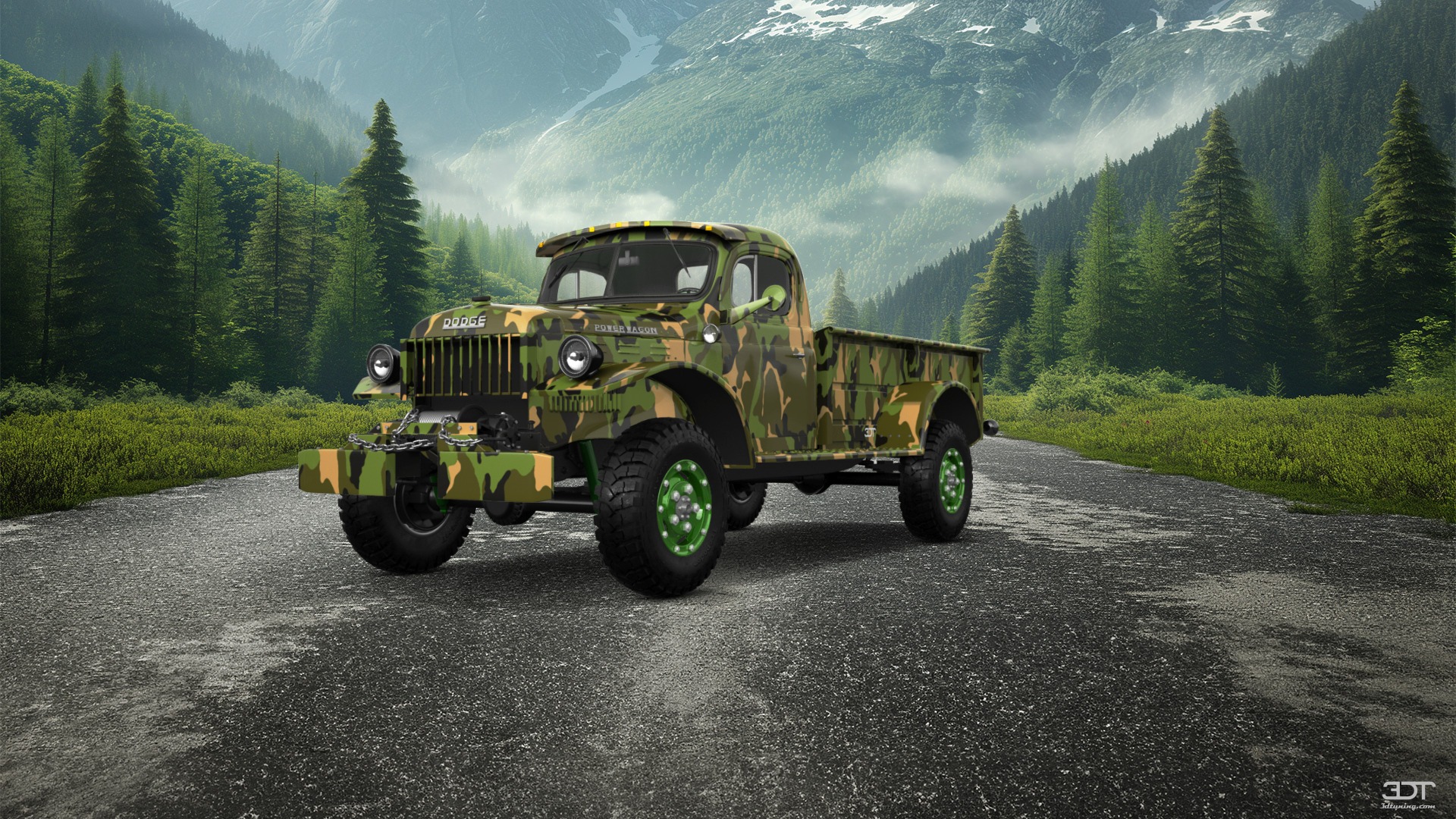 Dodge Power Wagon 2 Door pickup truck 1947 tuning