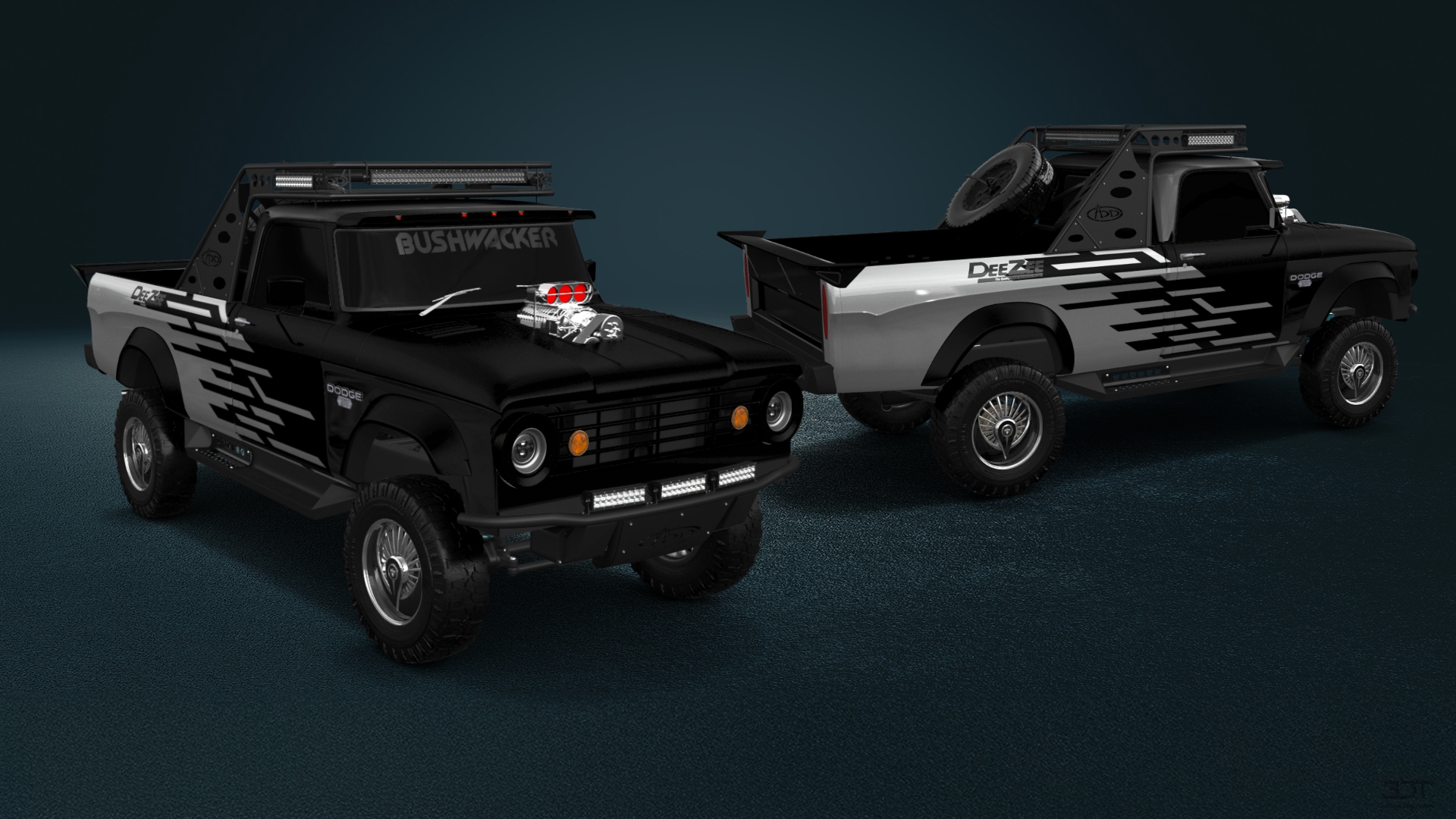 Dodge Power Wagon W200 2 Door pickup truck 1966 tuning