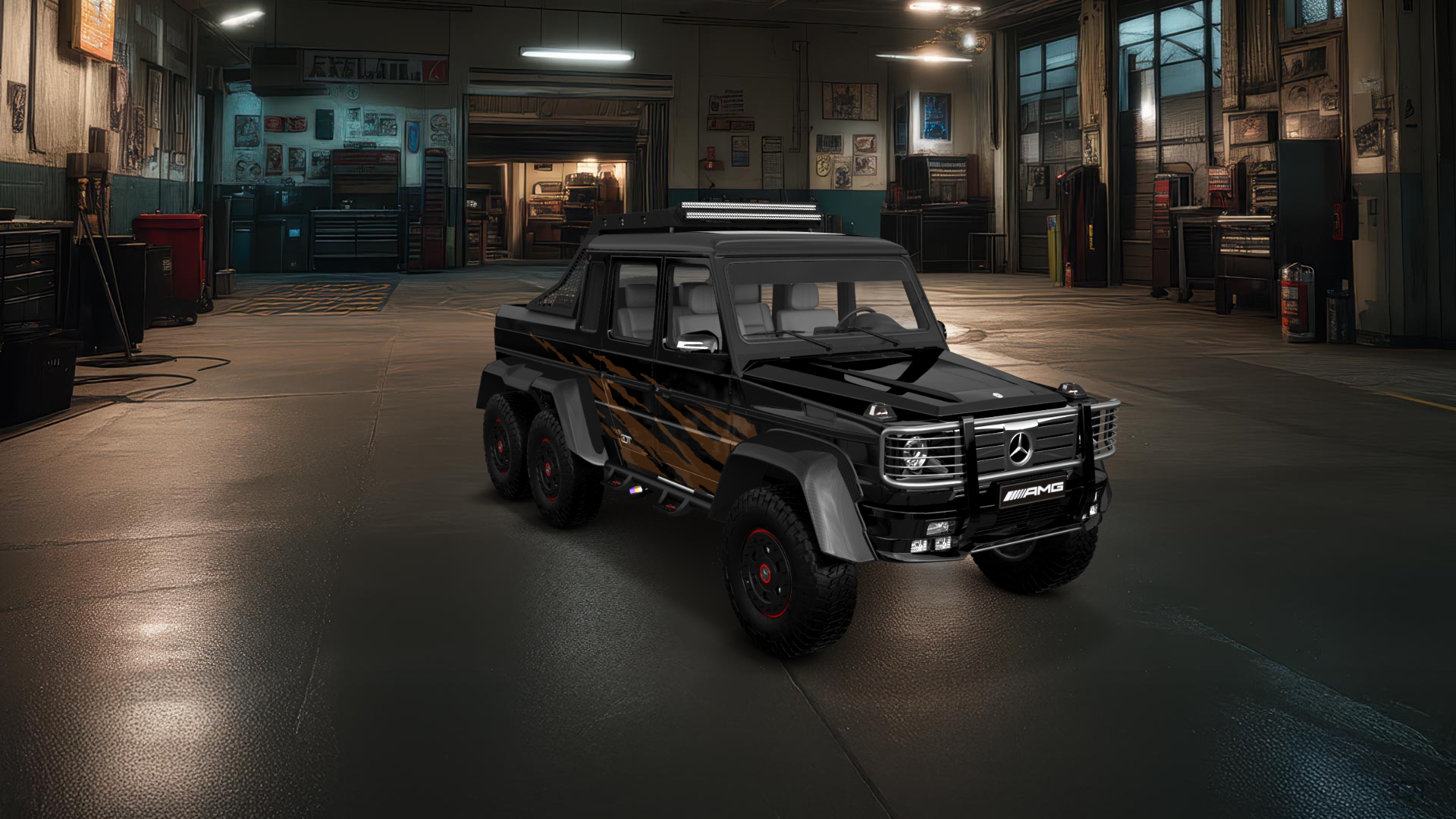 Mercedes G 63 AMG 6x6 4 Door pickup truck 2013 tuning