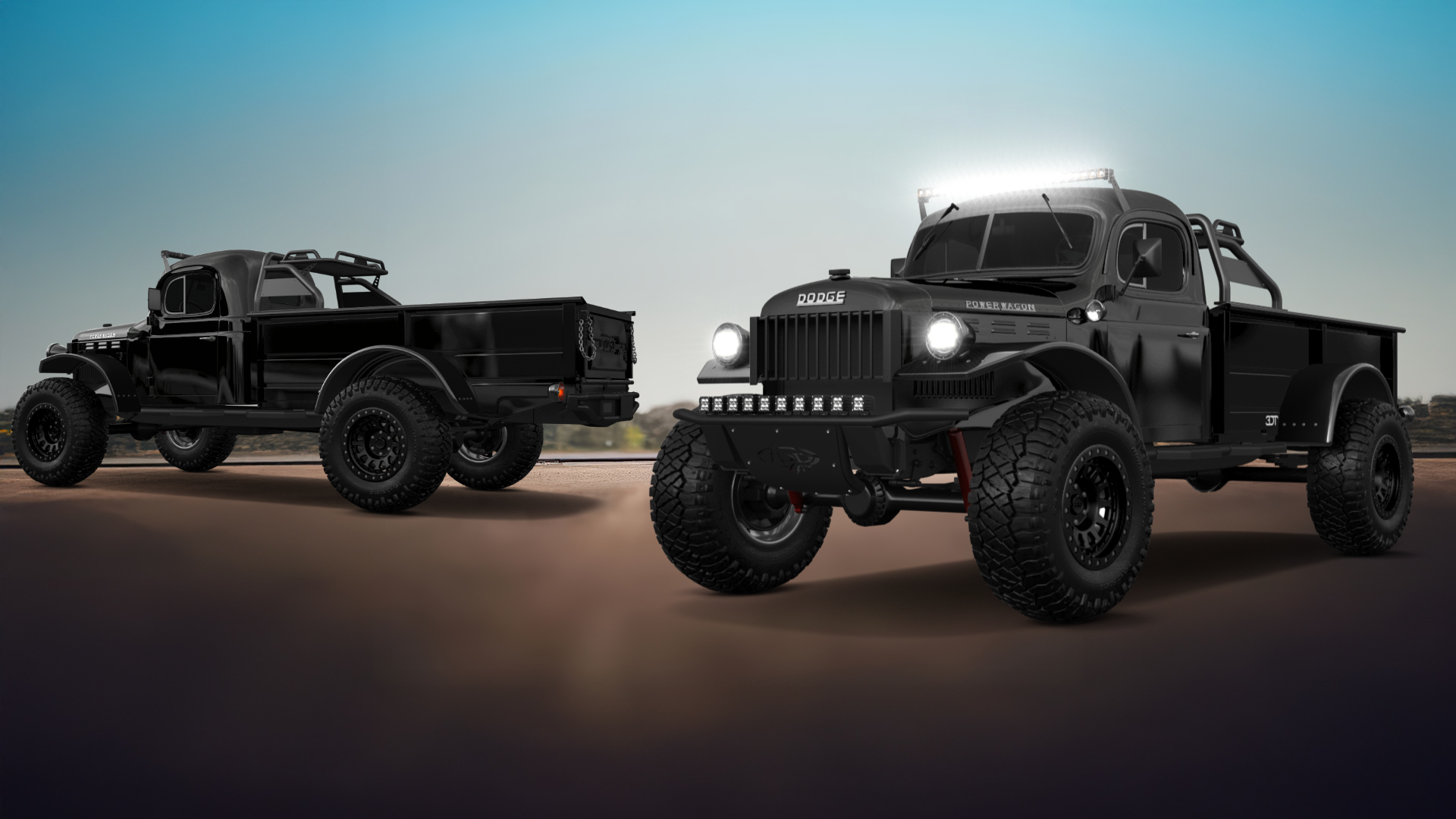 Dodge Power Wagon 2 Door pickup truck 1947 tuning