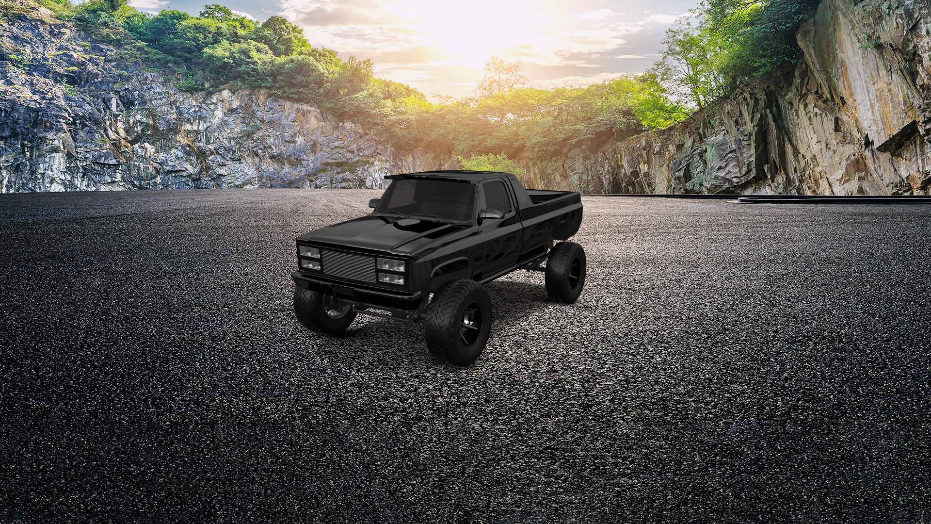 GMC Sierra 1500 2 Door pickup truck 1985 tuning