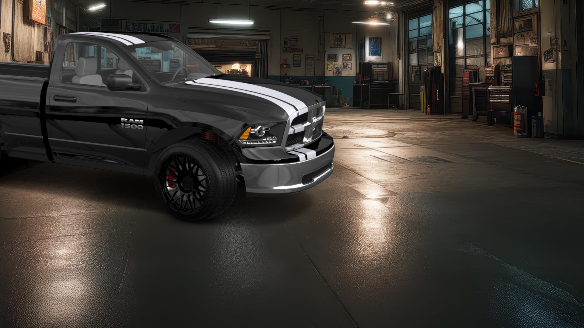 Dodge Ram 1500 6.4' box Regular Cab 2 Door pickup truck 2009 tuning