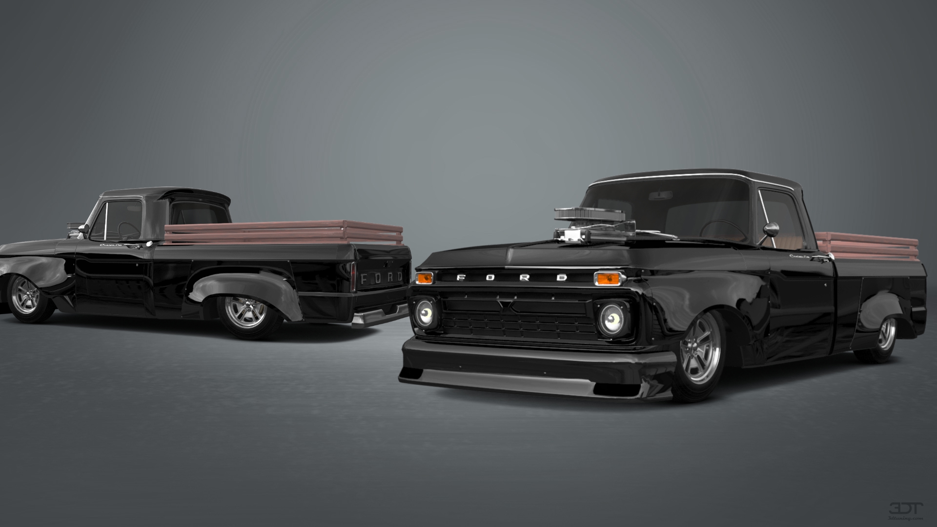 Ford F-100 Custom Cab 2 Door pickup truck 1966