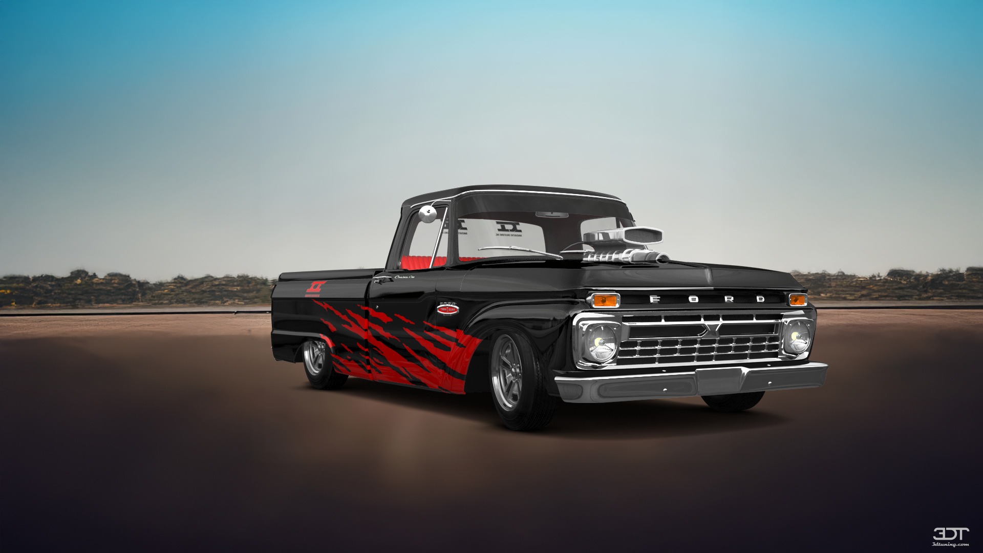 Ford F-100 Custom Cab 2 Door pickup truck 1966 Images
