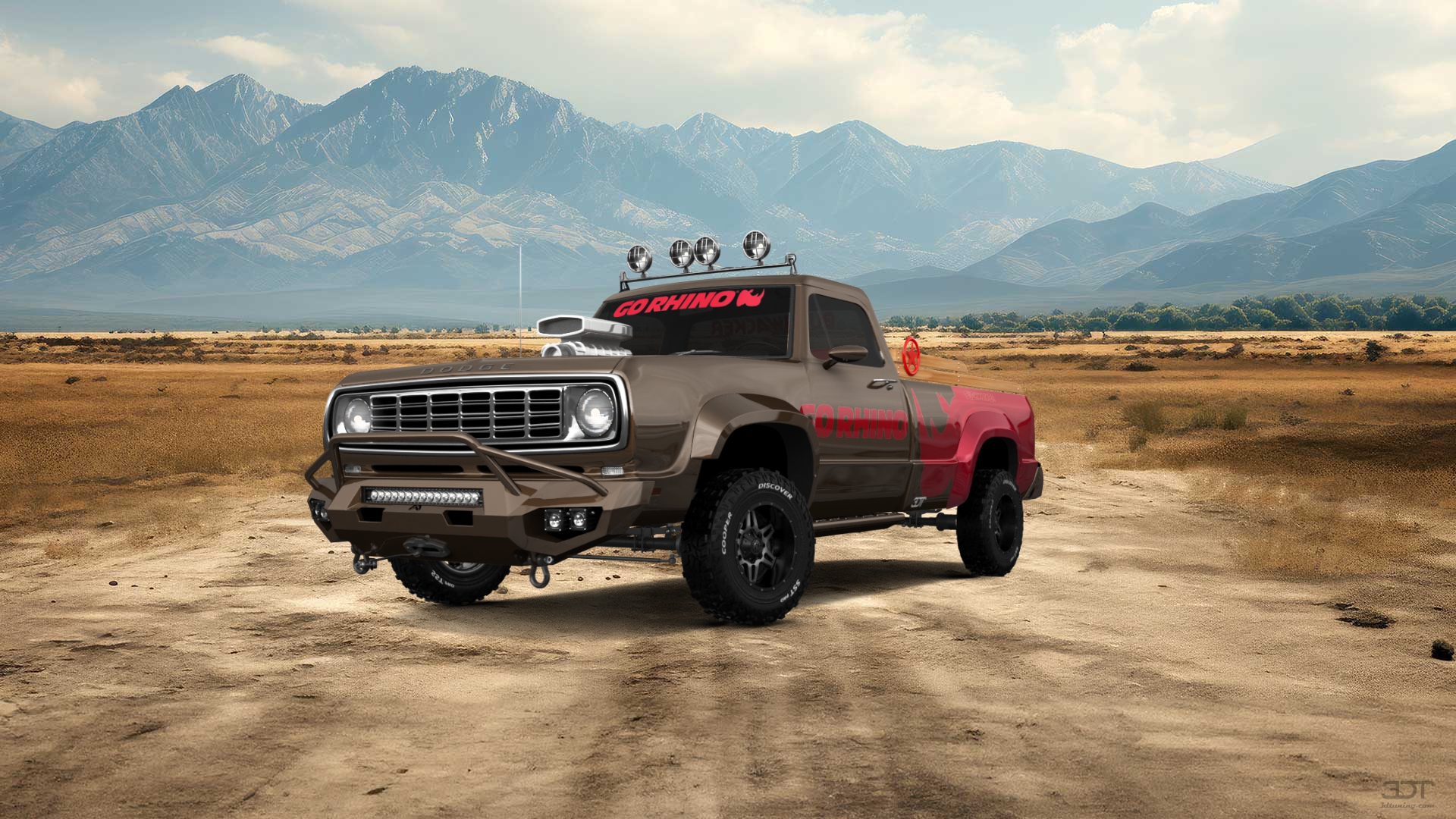 Dodge Power Wagon W200 2 Door pickup truck 1972 tuning