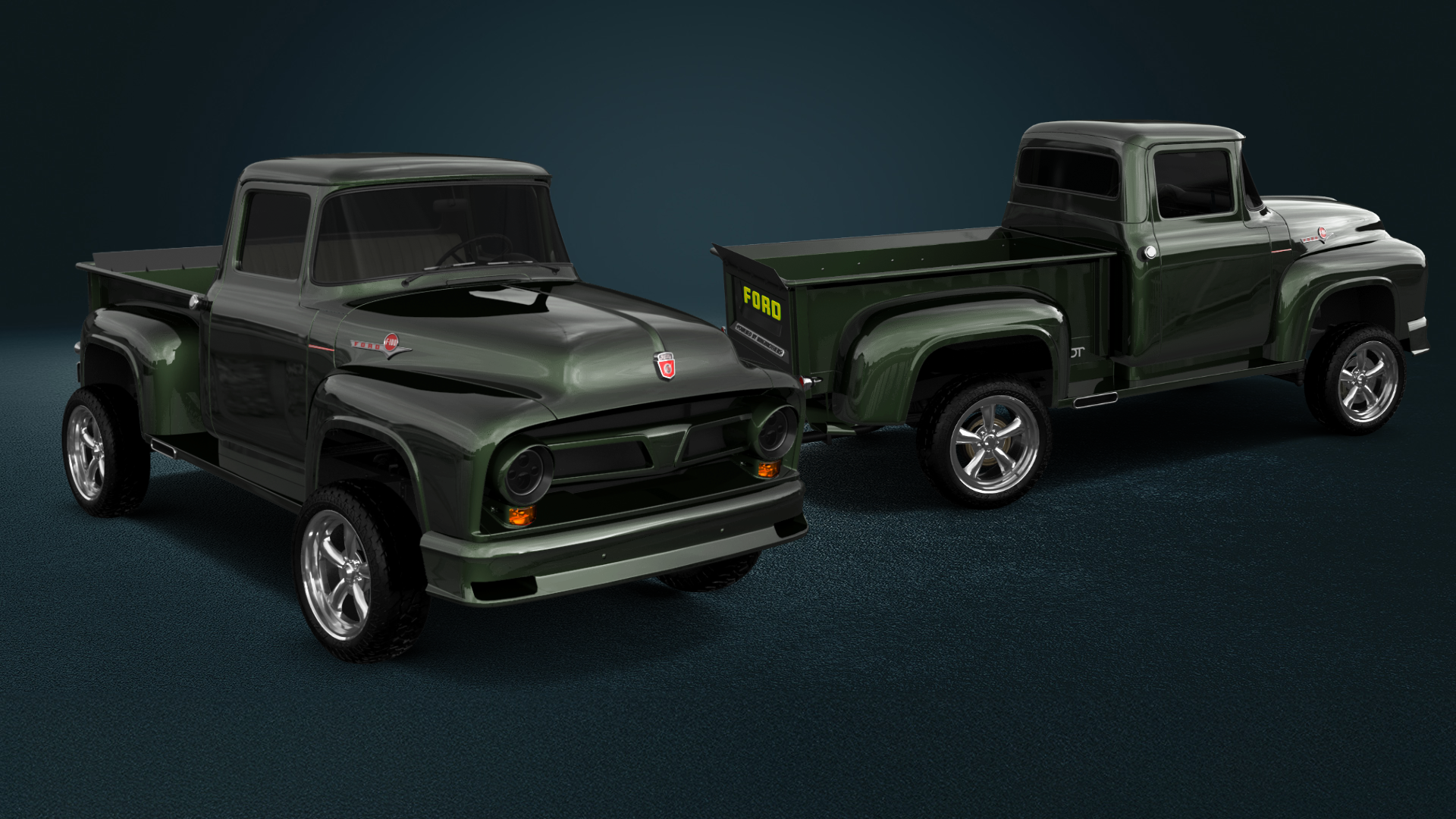 Ford F-100 2 Door truck 1956 tuning