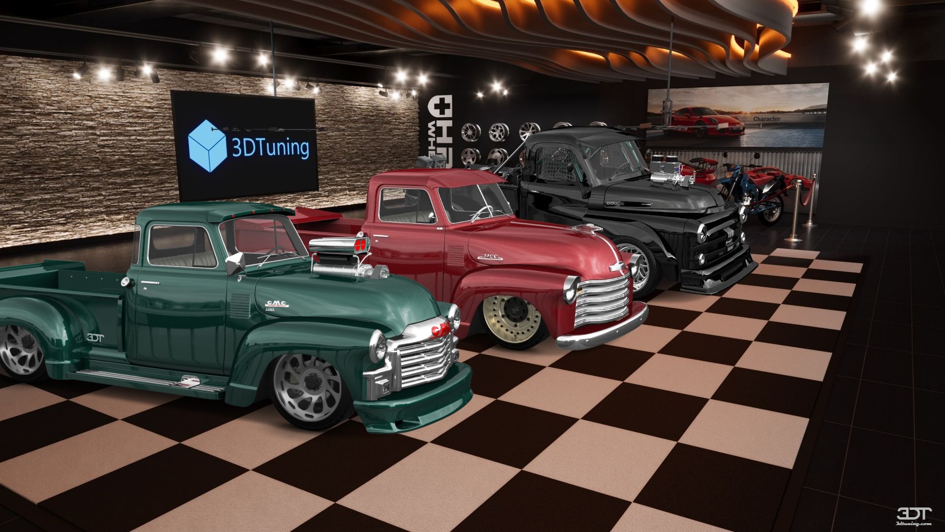 GMC 100 Stepside 2 Door pickup truck 1954 tuning