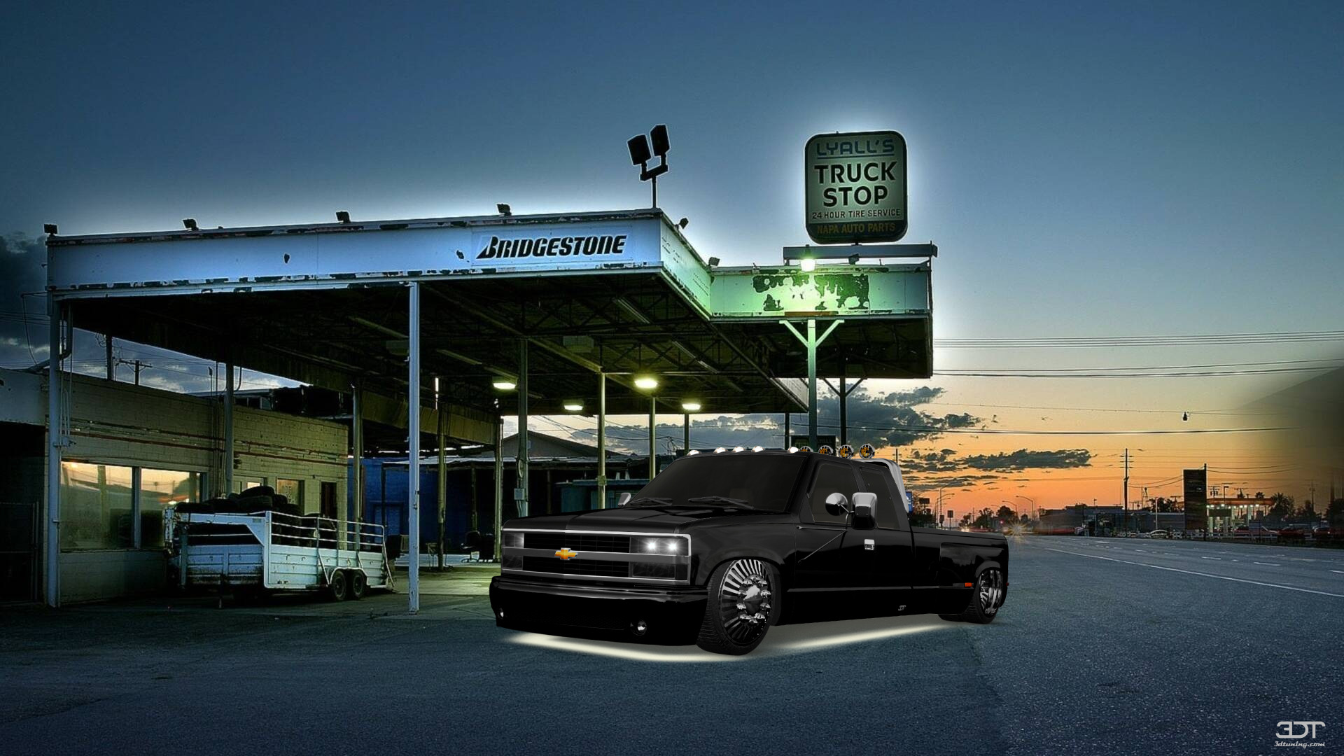 Tuning Chevrolet K3500 Extended Cab Pickup Truck 1988