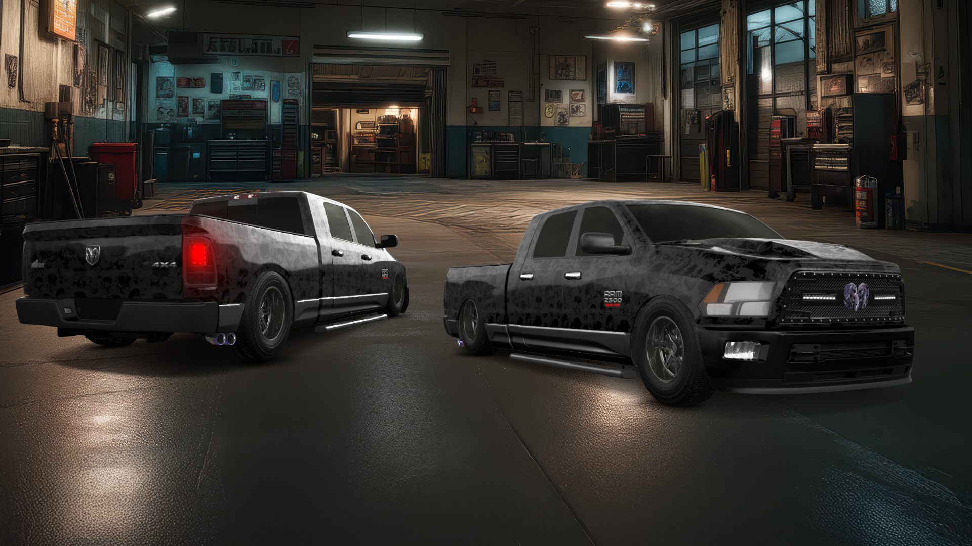 Dodge Ram 2500 Mega Cab 6.4 ft box 4 Door pickup truck 2010 tuning
