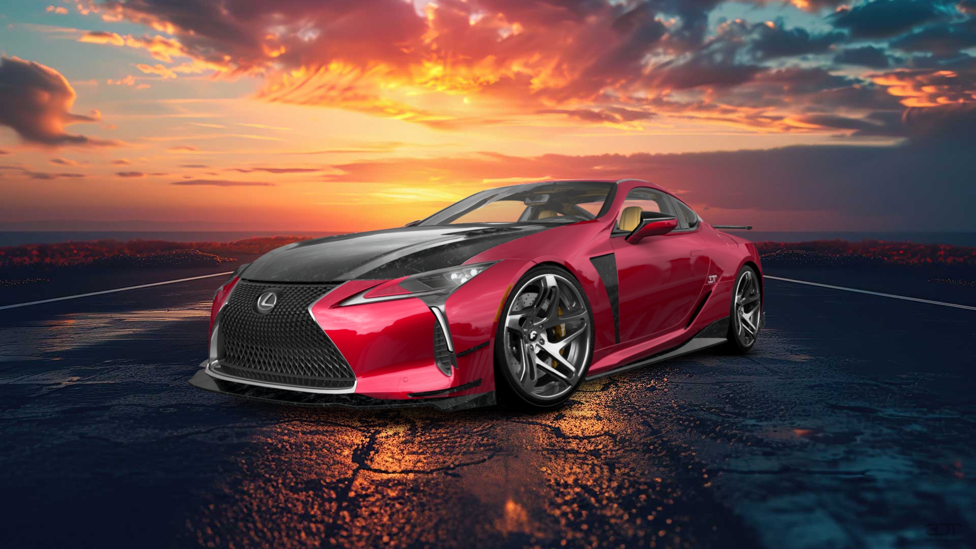 Lexus LC500 2 door fastback coupe 2017 tuning