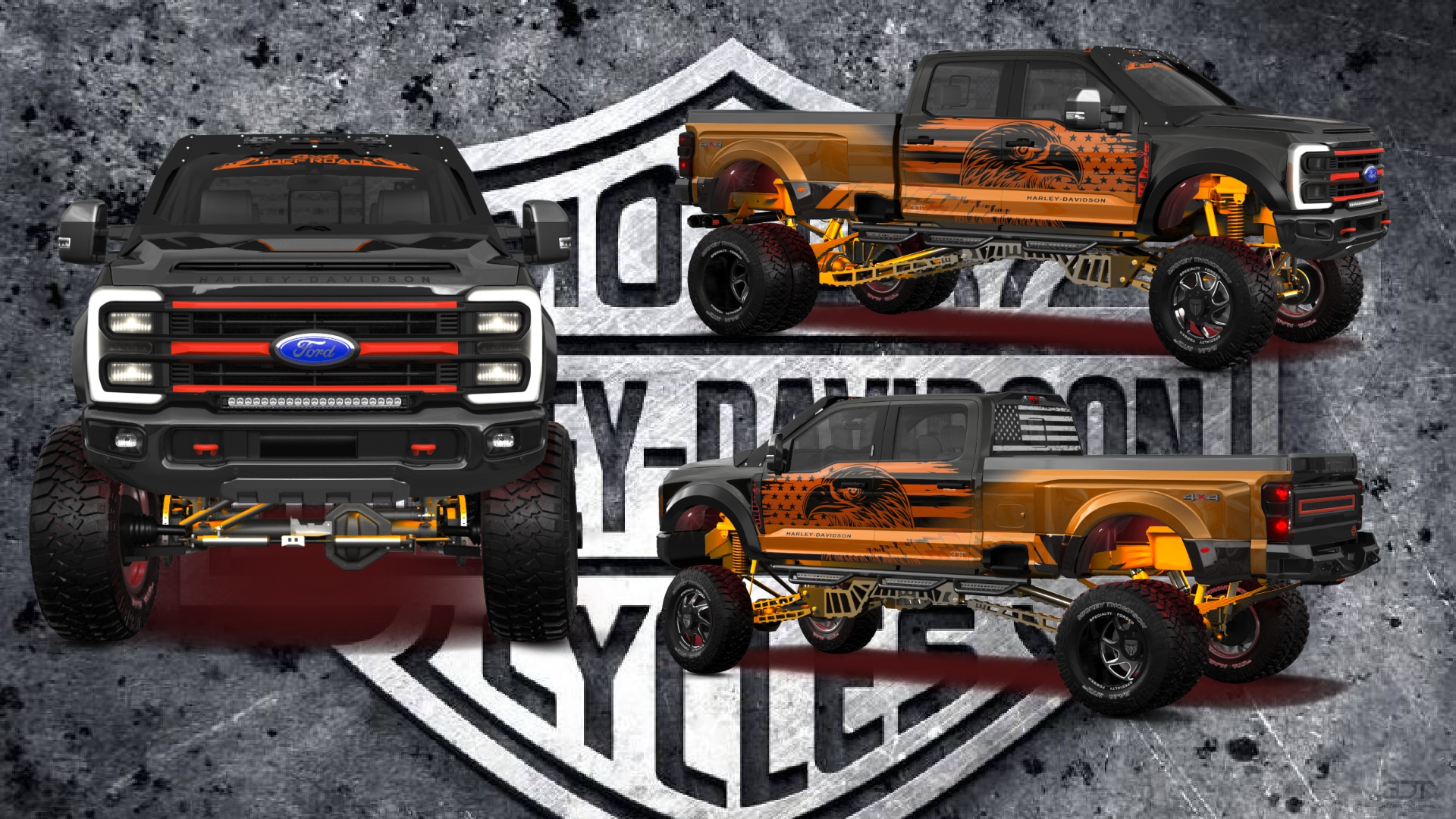 Ford F-350 DRW Crew Cab 4 Door pickup truck 2023 tuning