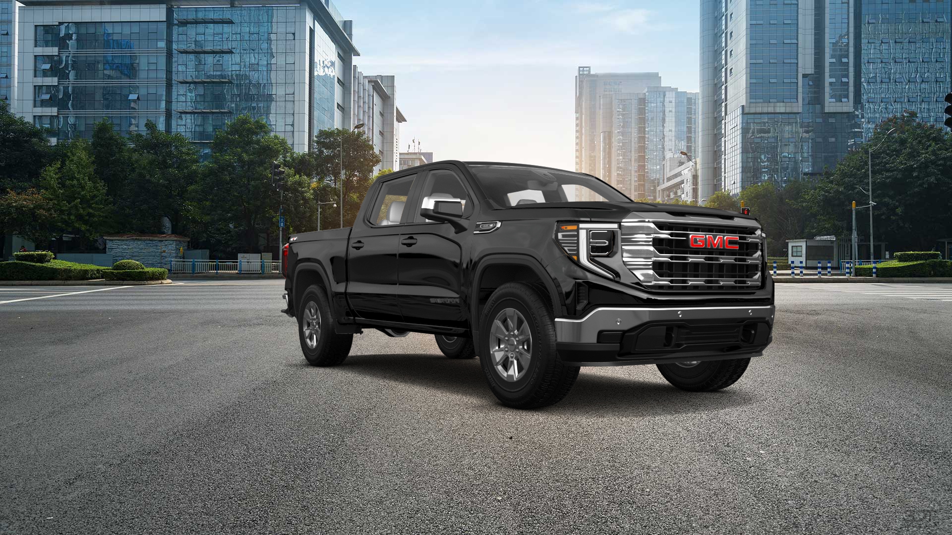 GMC Sierra 1500 Crew Cab 5.8 ft box 4 Door pickup truck 2023 tuning