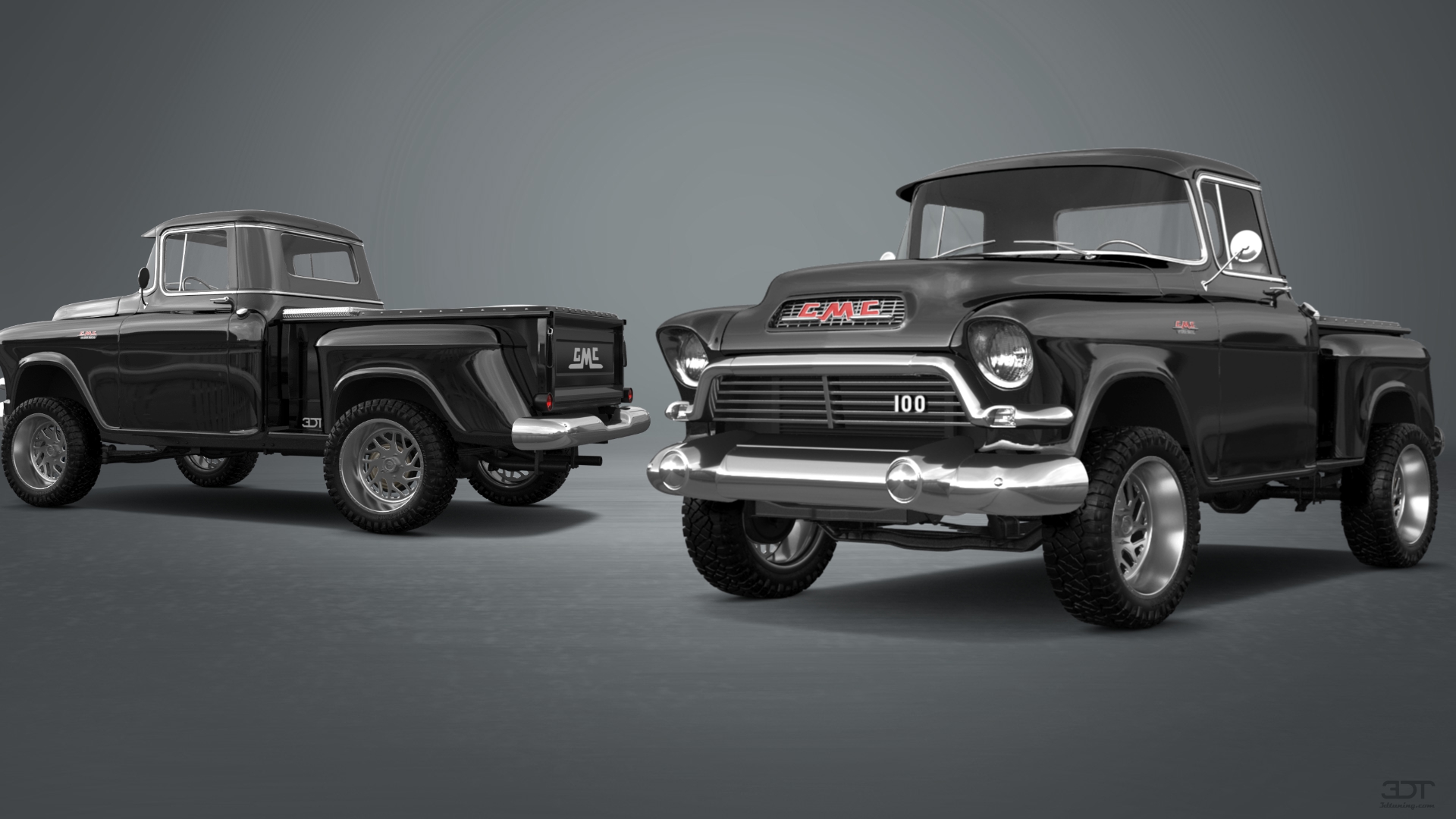 GMC 100 Stepside 2 Door pickup truck 1957 tuning