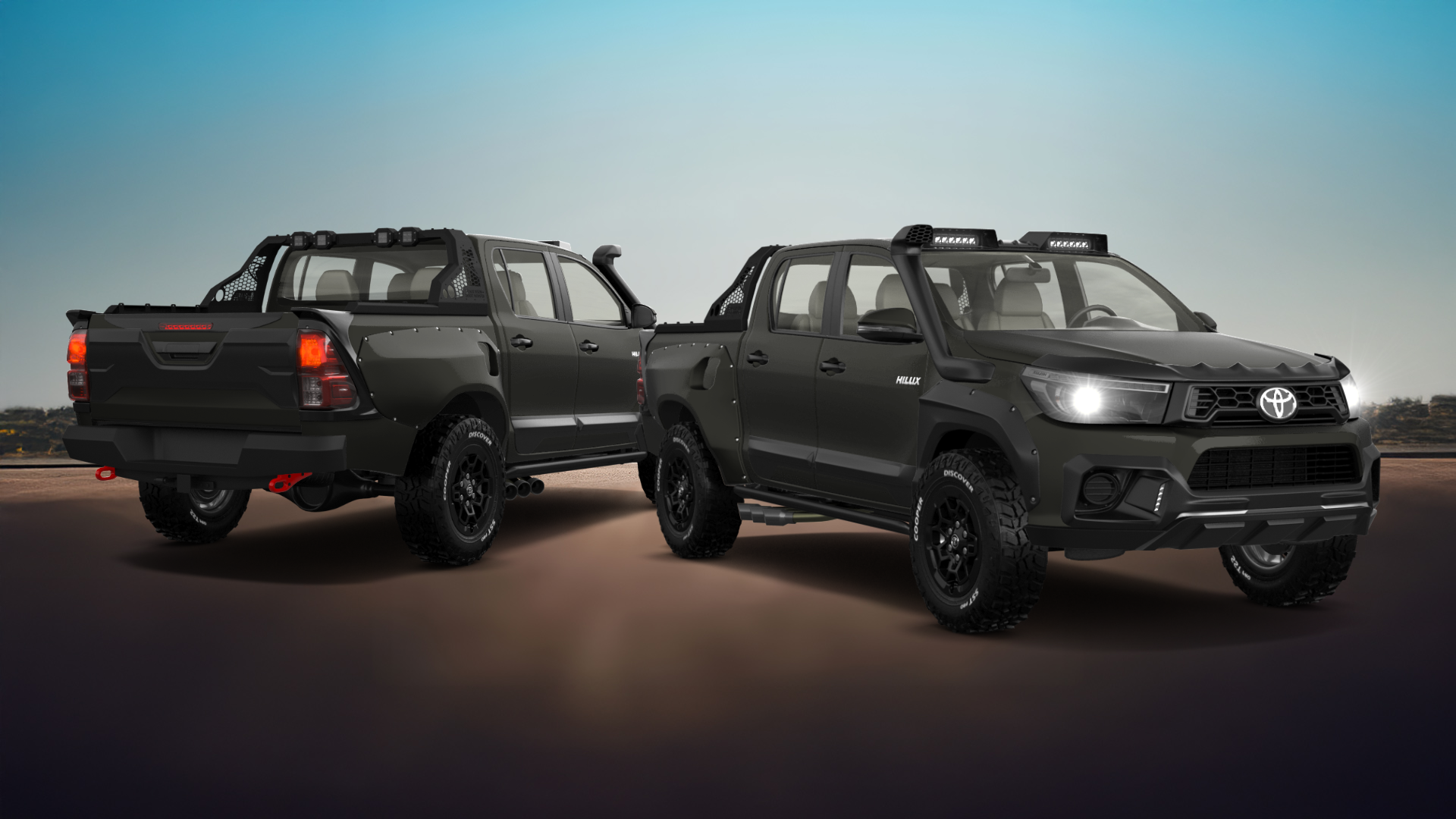 Toyota Hilux Double Cab 4 Door pickup truck 2015 tuning