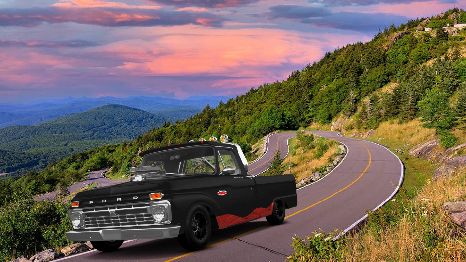 Ford F-100 Custom Cab 2 Door pickup truck 1966 tuning