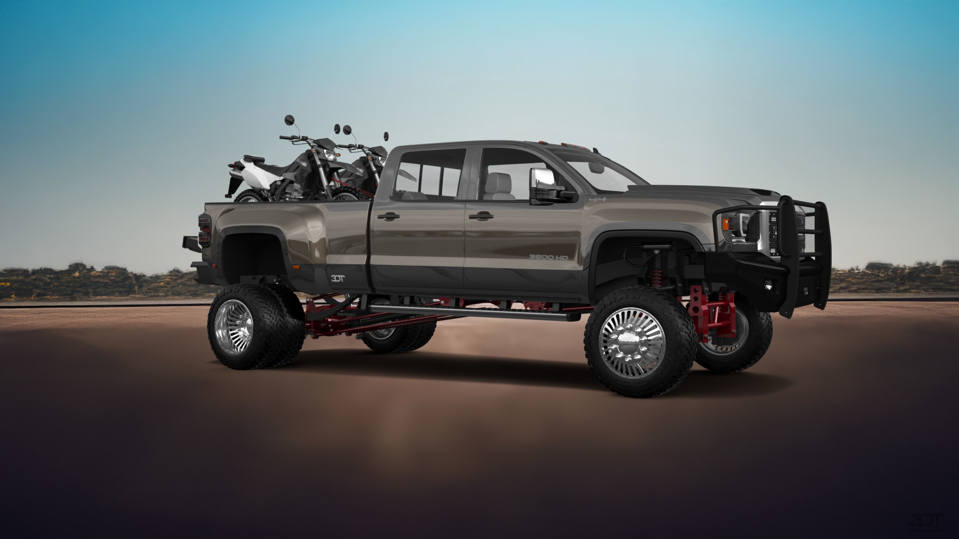 GMC Sierra 3500 HD Crew Cab 4 Door pickup truck 2015 tuning