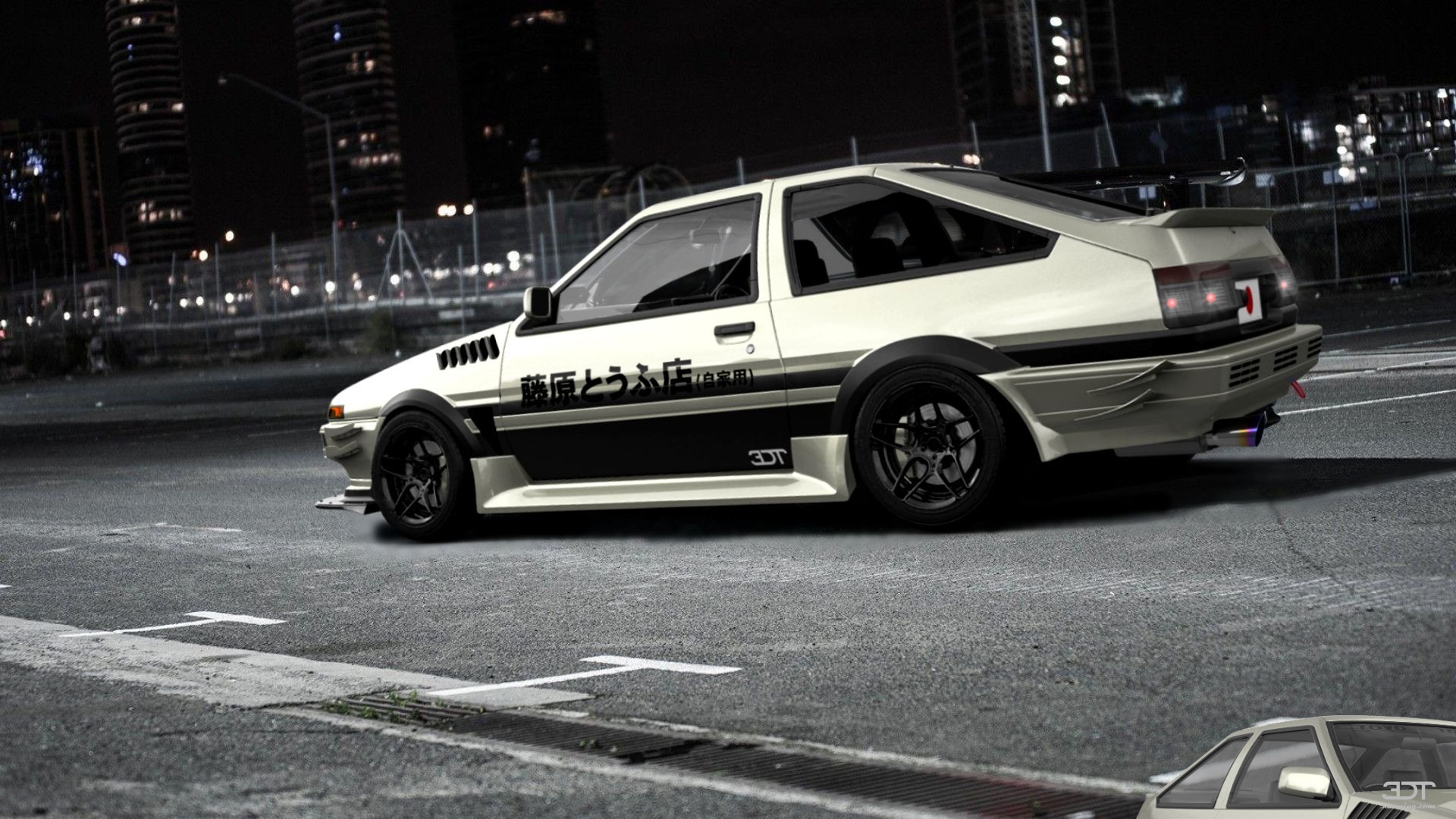 Toyota AE86 3 Door Hatchback 1985 tuning