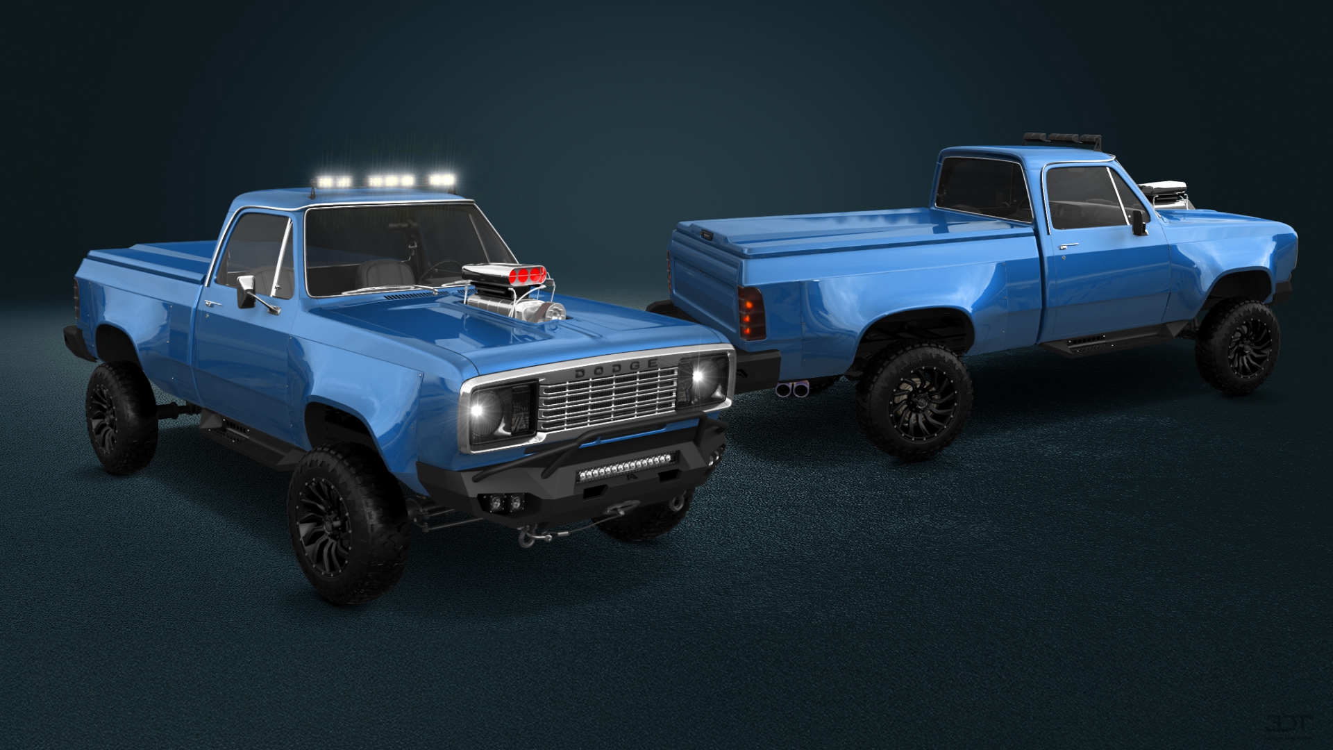 Dodge Power Wagon W200 2 Door pickup truck 1977 tuning