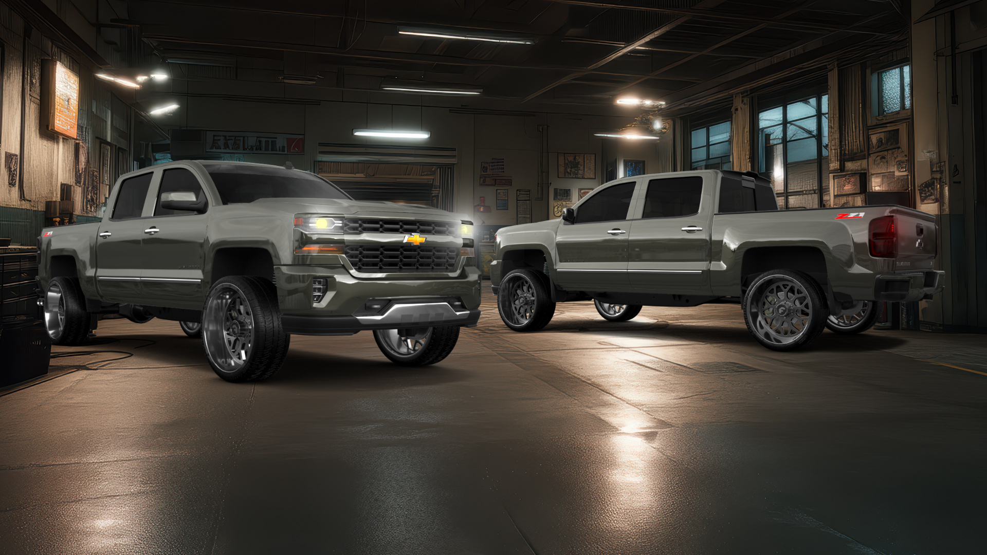 Chevrolet Silverado 1500 4 Door pickup truck 2016 tuning