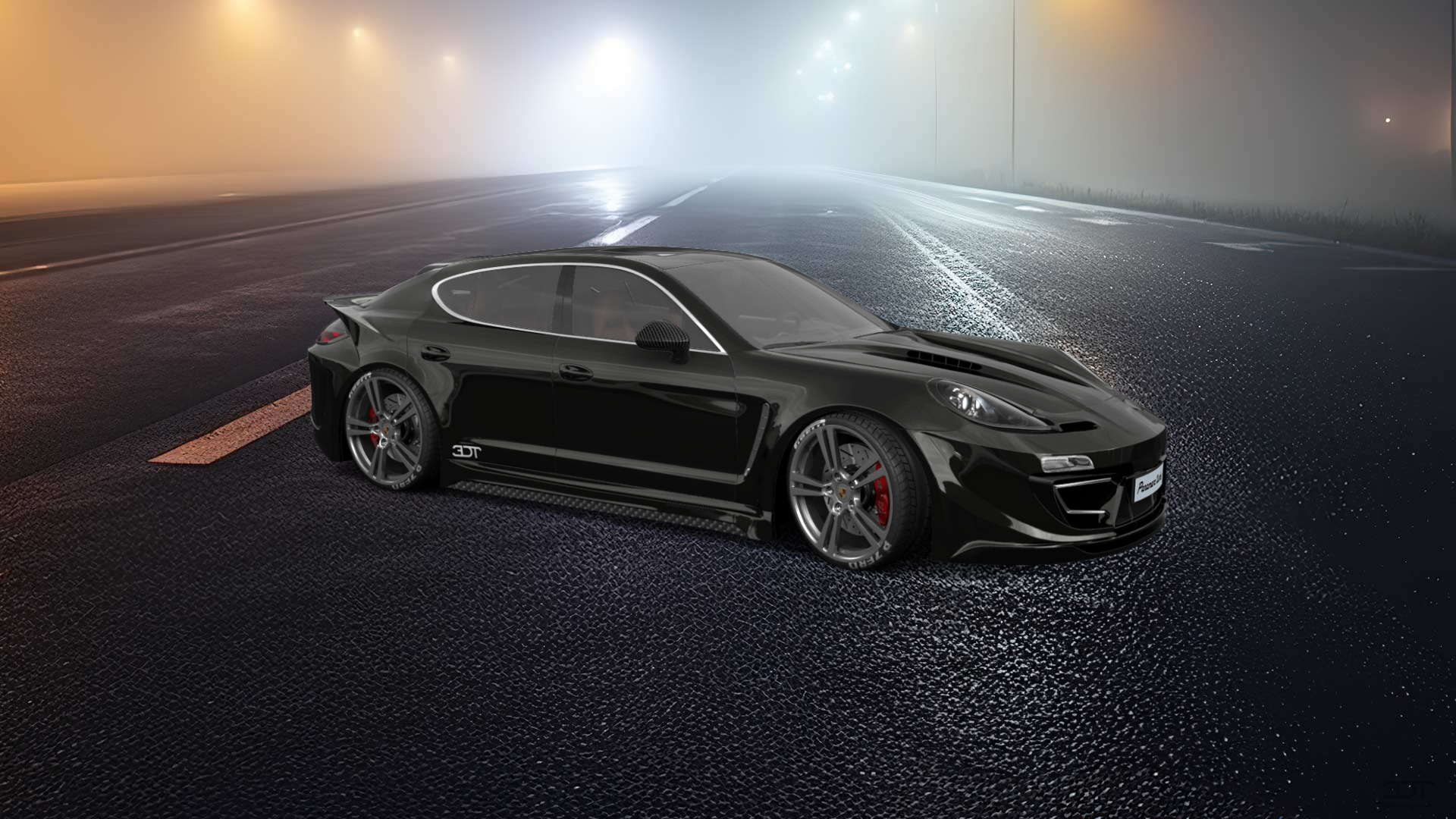 Porsche Panamera 4 door fastback saloon 2011 tuning