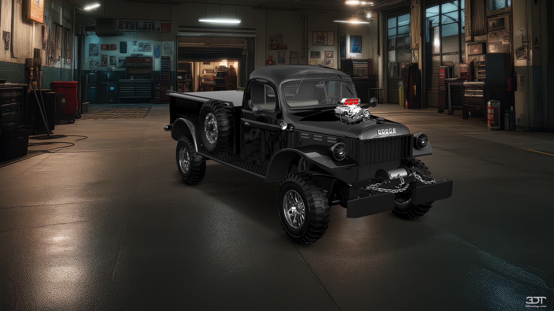 Dodge Power Wagon 2 Door pickup truck 1947 tuning