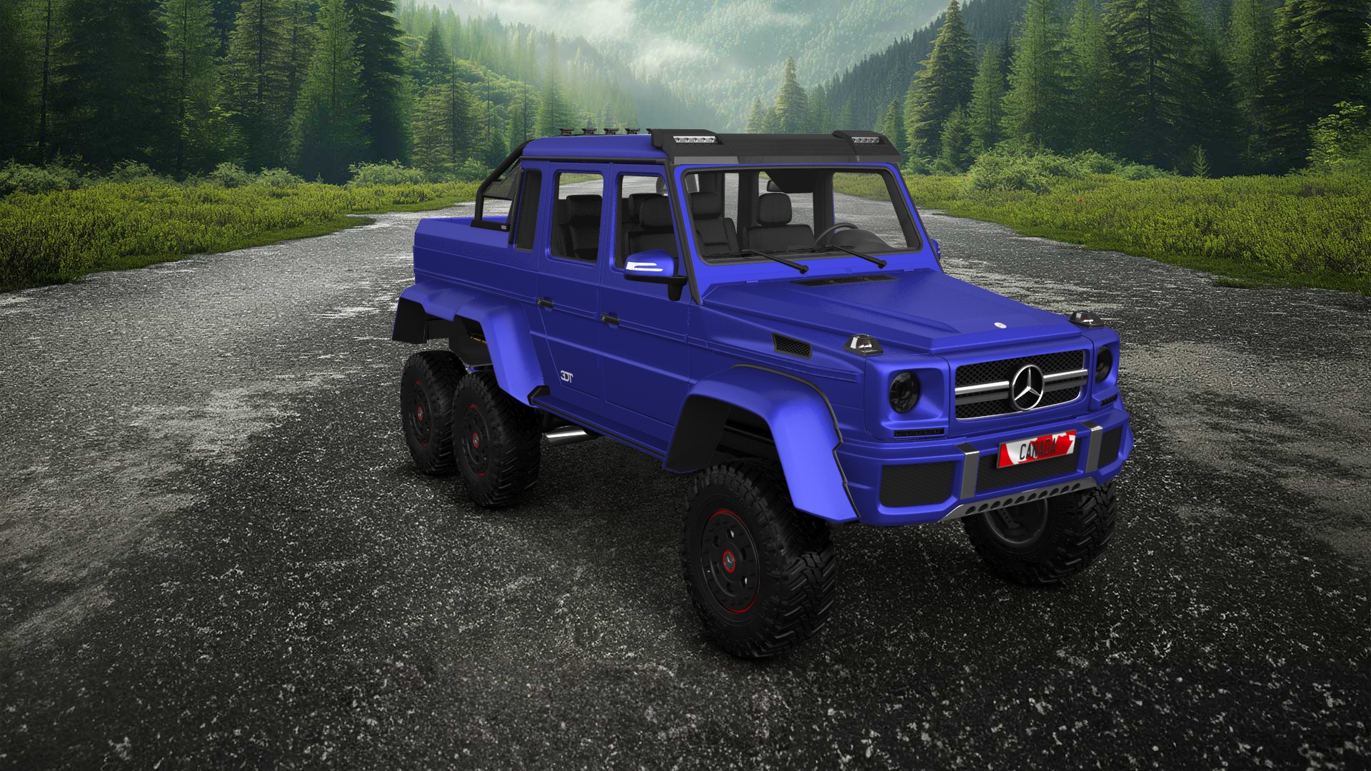 Mercedes G 63 AMG 6x6 4 Door pickup truck 2013 tuning