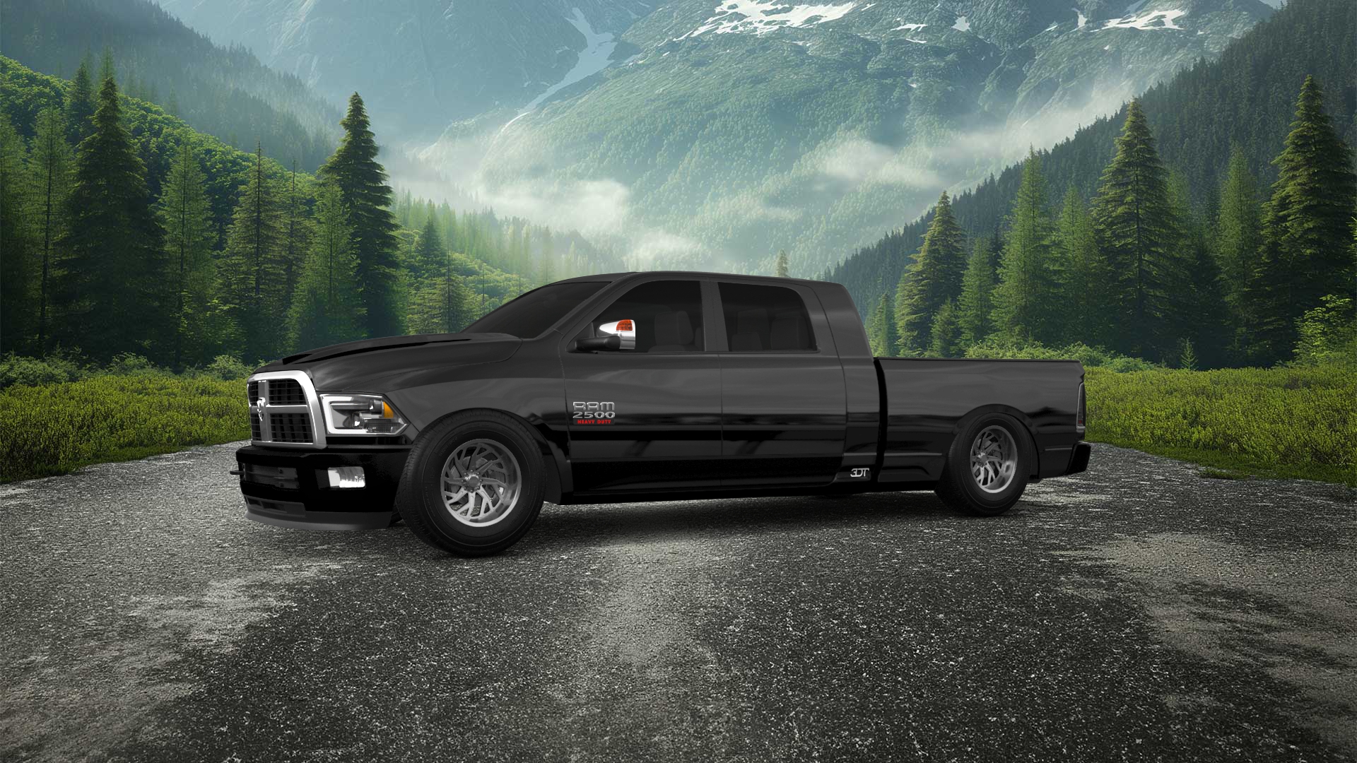 Dodge Ram 2500 Mega Cab 6.4 ft box 4 Door pickup truck 2010 tuning