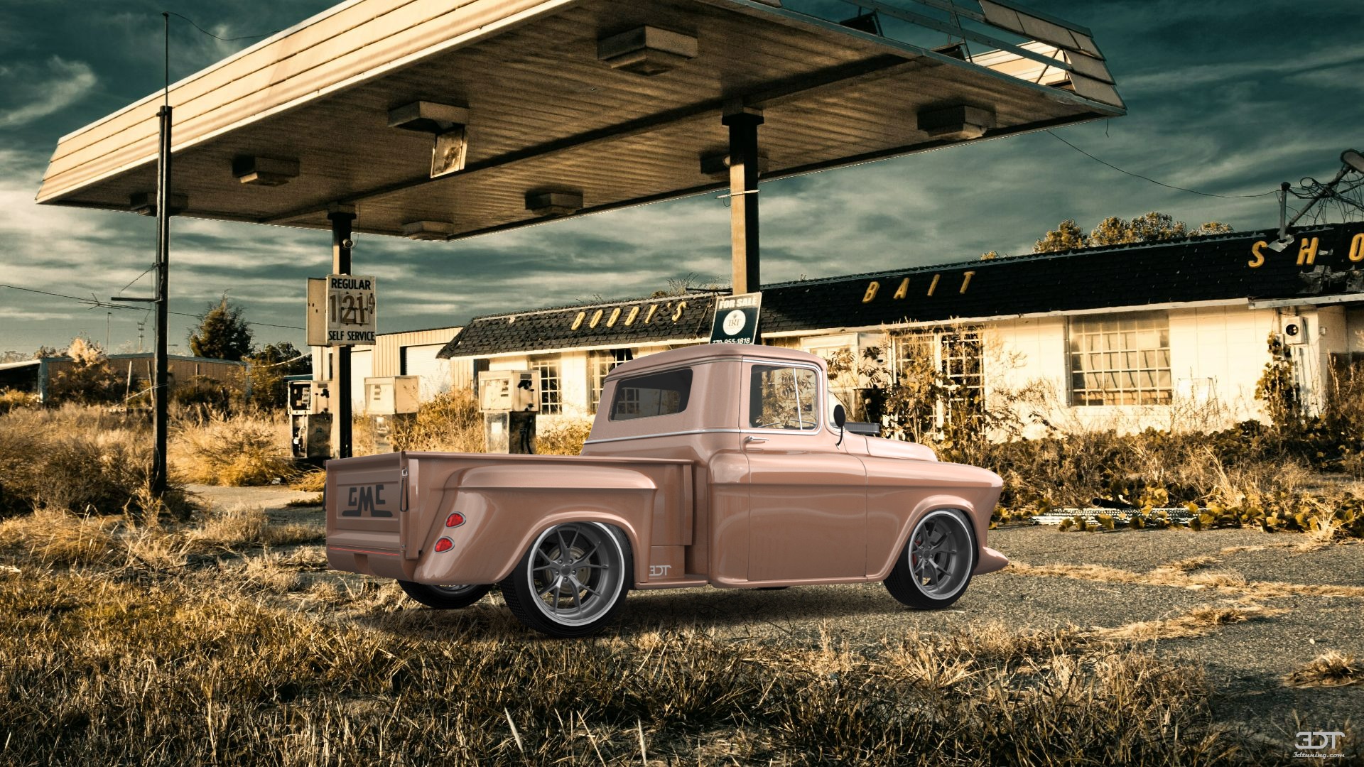 GMC 100 Stepside 2 Door pickup truck 1957 이미지