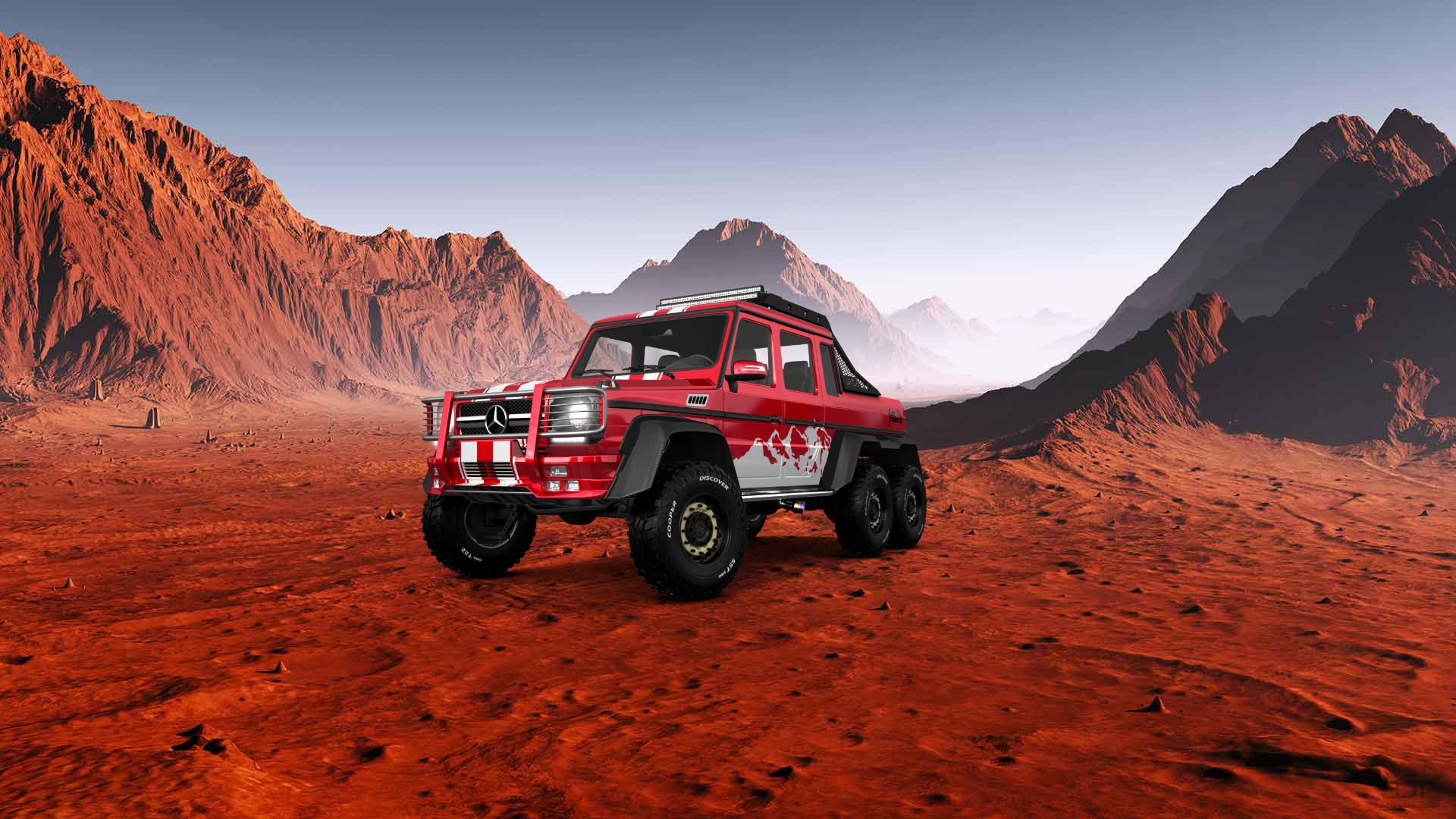 Mercedes G 63 AMG 6x6 4 Door pickup truck 2013 tuning