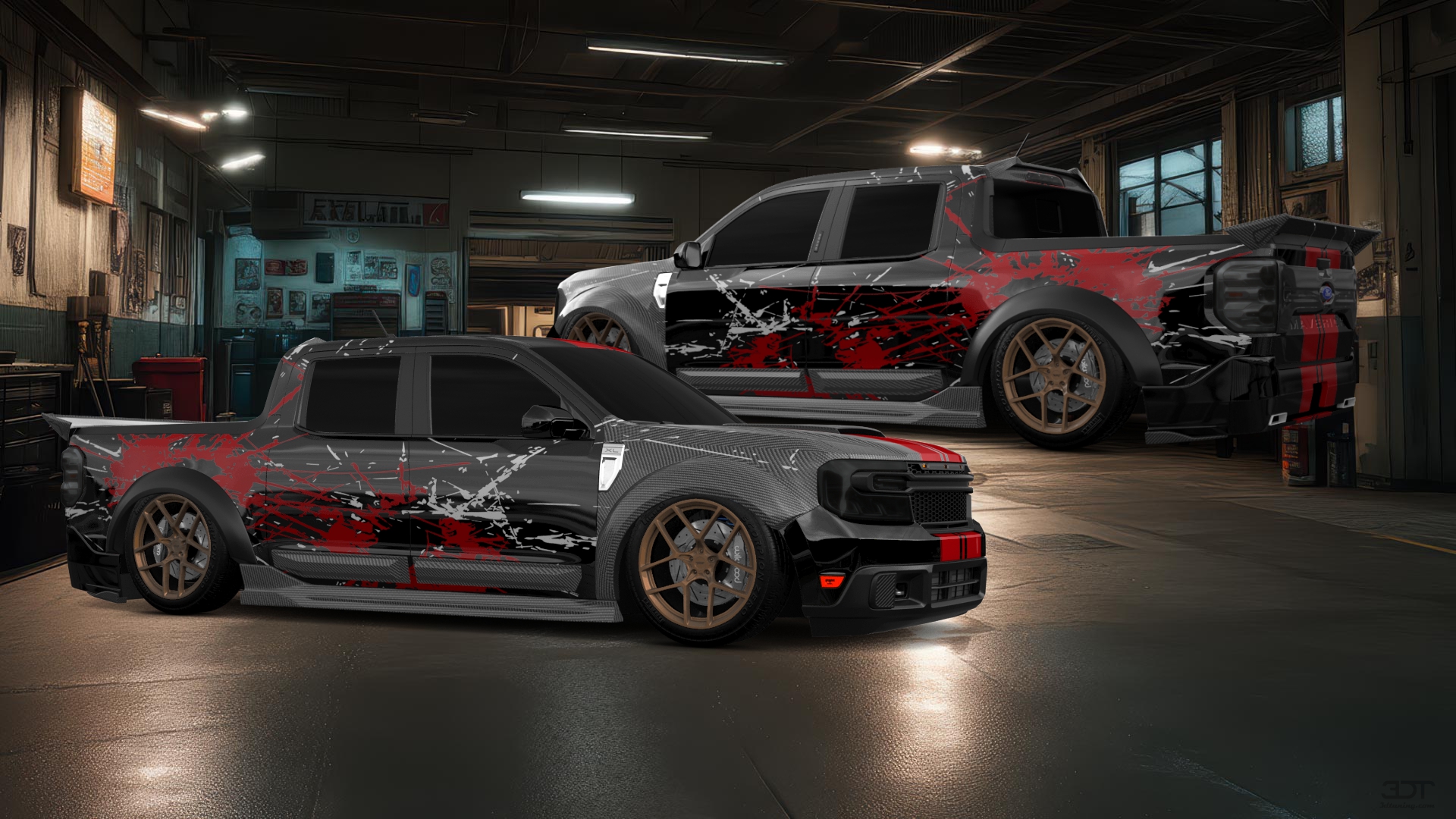 Ford Maverick 4 Door pickup truck 2022 tuning