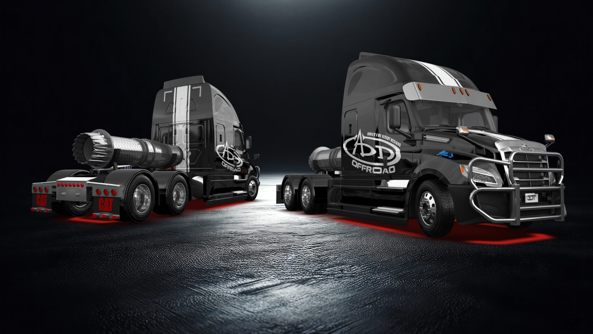 Freightliner Cascadia Sleeper Cab Truck 2018 tuning