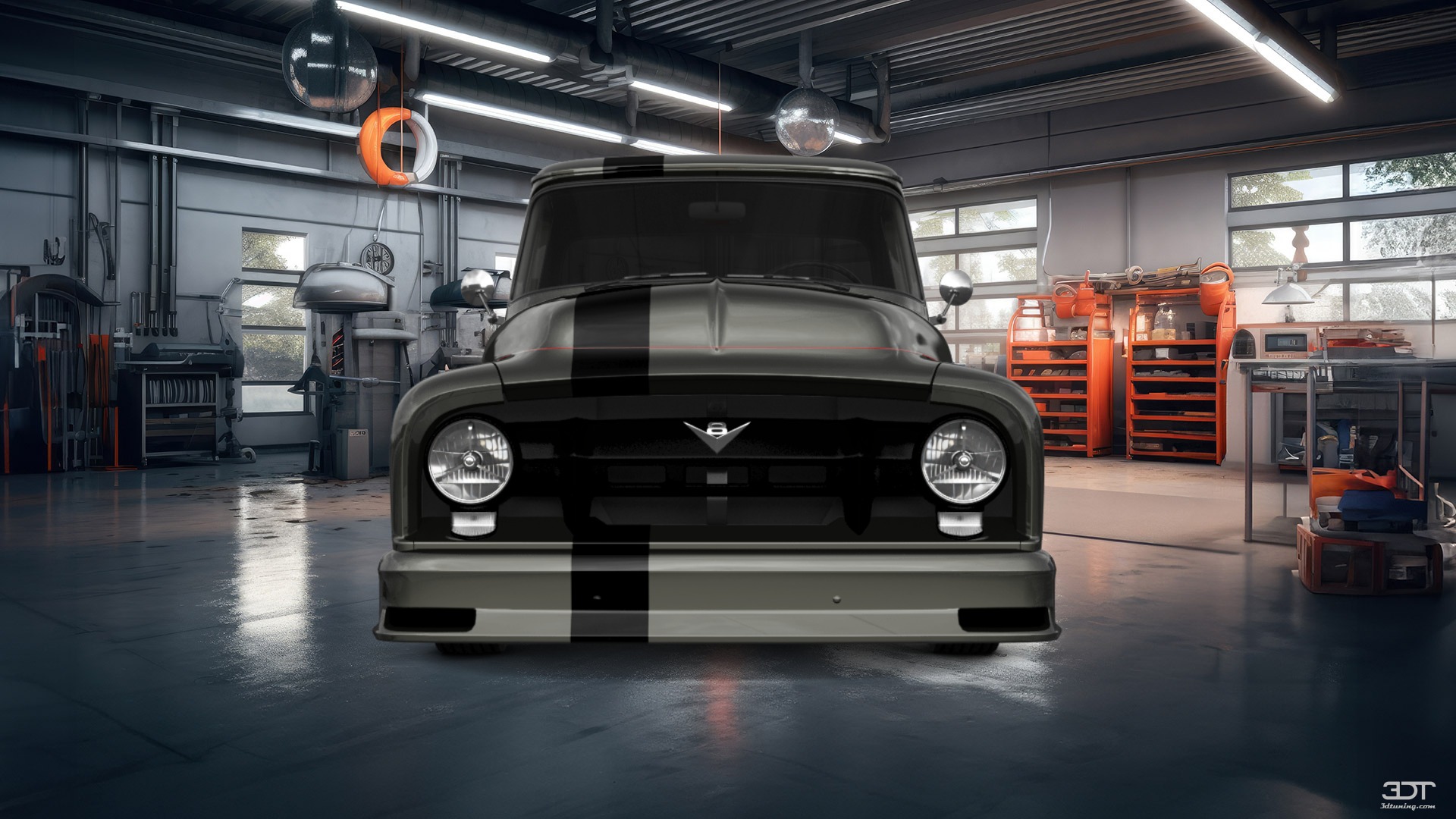 Tuning Ford F-100 2 Door truck 1956