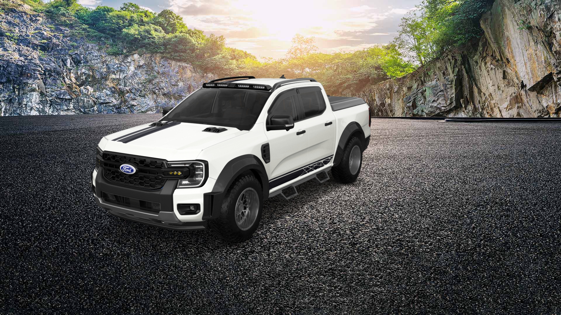 Ford Ranger 4 Door pickup truck 2022 tuning